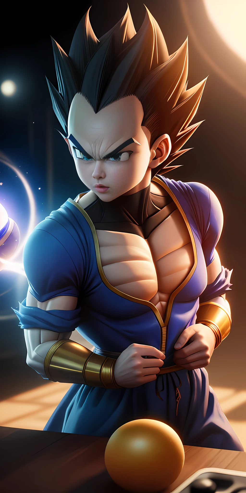 VEGETA Dragon Ball Super , ultra details,octane render, 16k