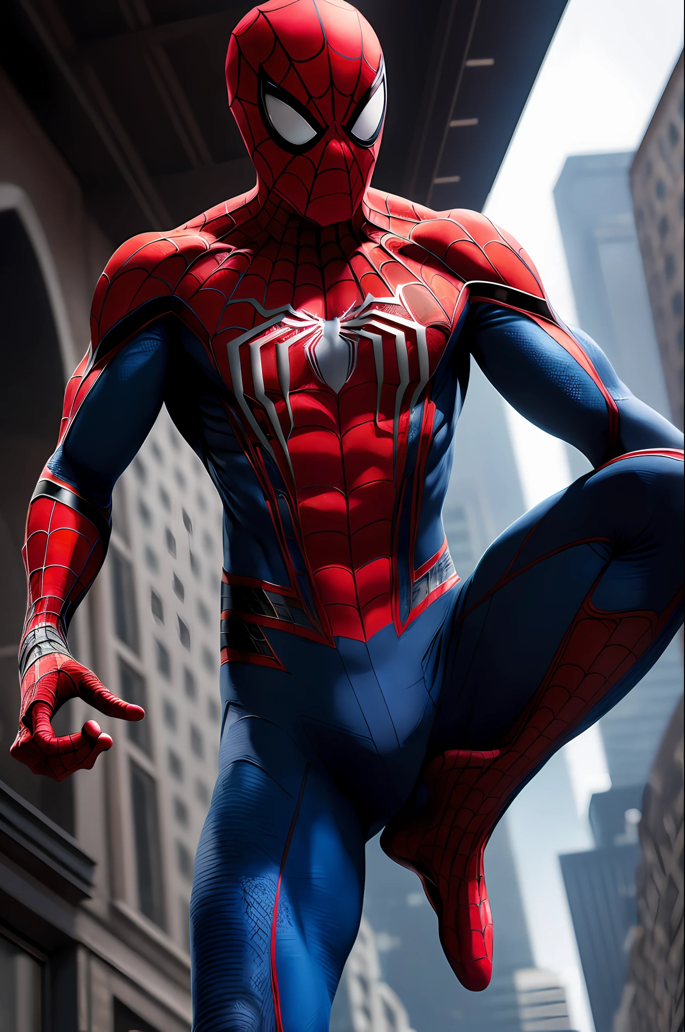 (extremely detailed 8k wallpaper), a medium shot photo of Spider-Man, intricate, high detail, dramatic
