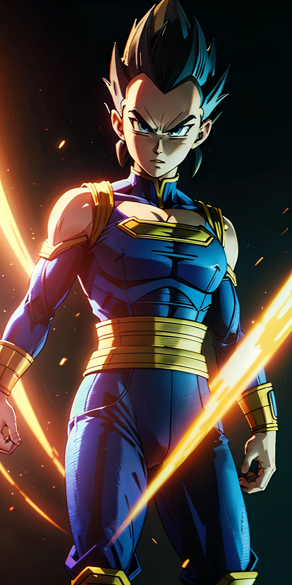 VEGETA Dragon Ball Super , ultra details,octane render, 16k