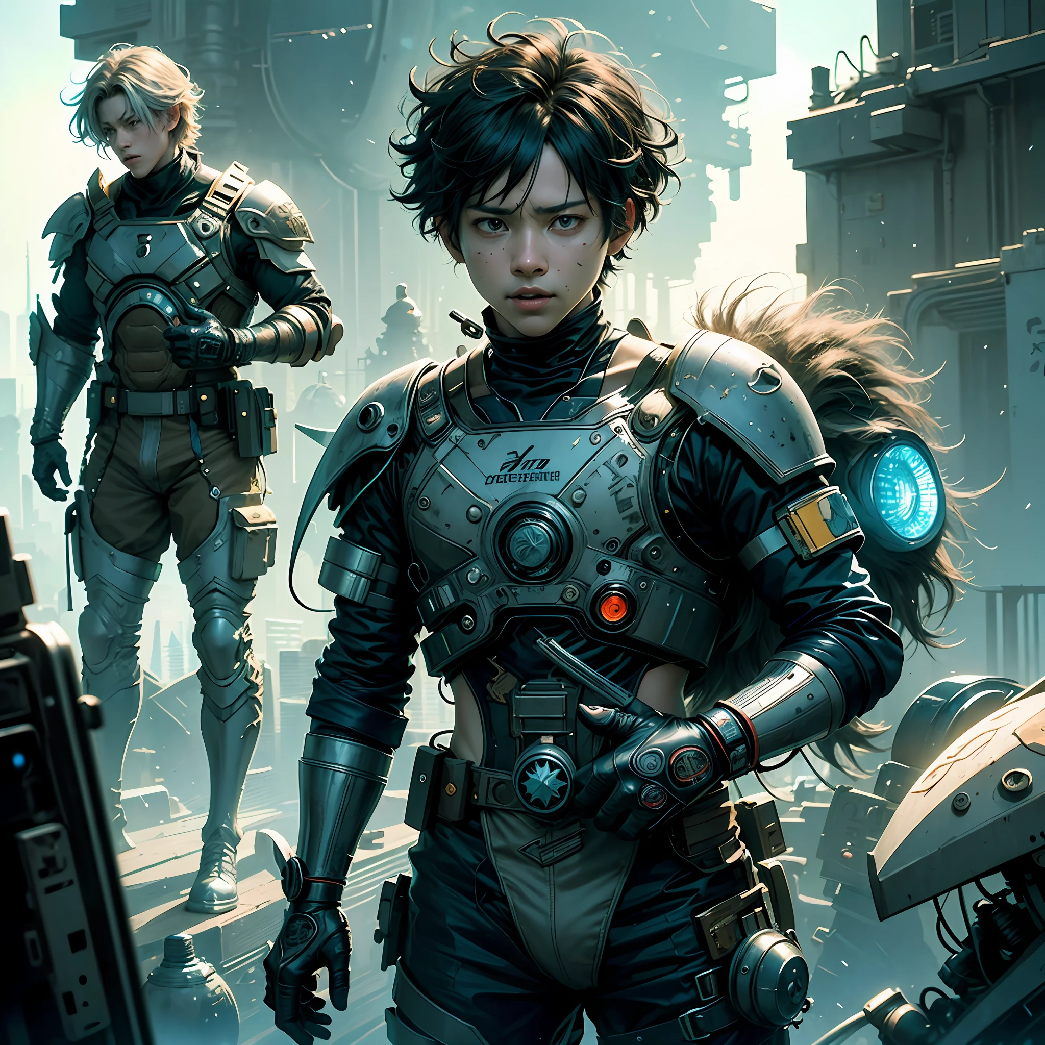 1 man, deku from boku no hero academia, shoulder length messy hair no clothing, happy, Full body, Beautiful anime waifu style man, hyperdetailed painting, luminism, art by Carne Griffiths and Wadim Kashin concept art, 4k resolution, fractal isometrics details bioluminescence , 3d render, octane render, intricately detailed , cinematic, trending on artstation Isometric Centered hyperrealistic cover photo awesome full color, hand drawn , gritty, realistic mucha , intricate, hit definition , cinematic,Rough sketch, bold lines, on paper