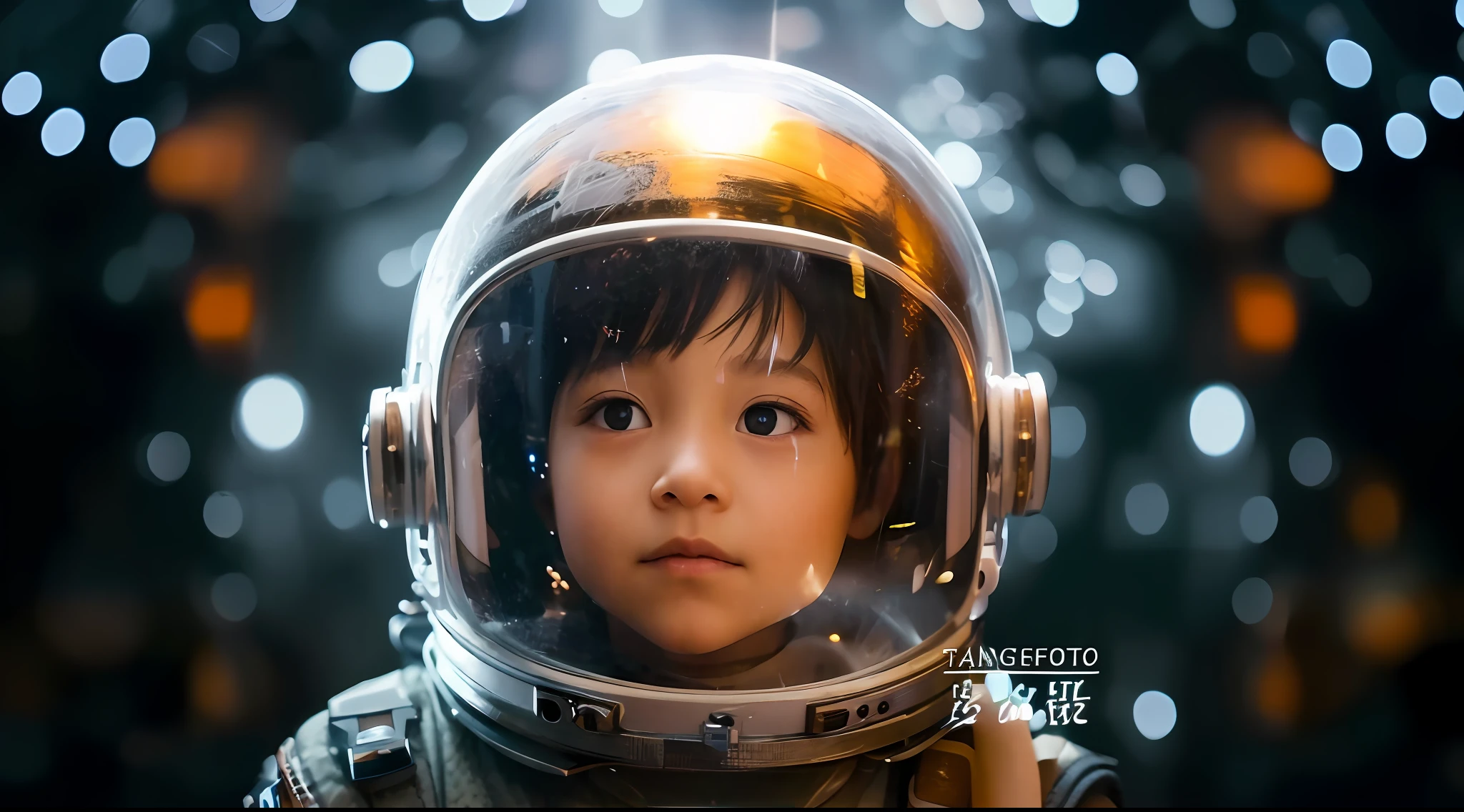 arafed image of a in a space suit looking at the camera, portrait of an ai astronaut, small astronaut looking up, from a 2 0 1 9 sci fi 8 k movie, portrait of an astronaut, highly detailed vfx portrait of, portrait of astronaut, 2023 4k, portrait anime space cadet girl, portrait armored astronaut girl