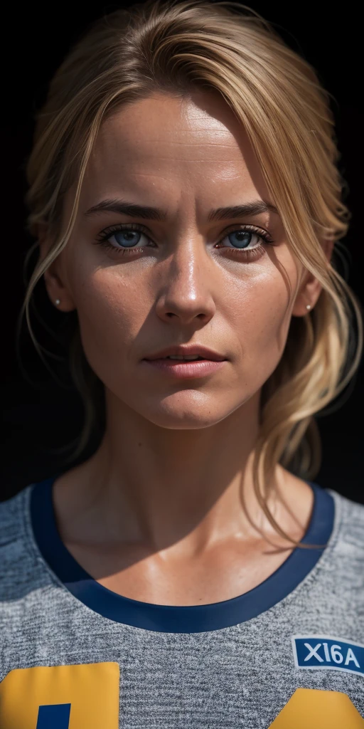 beautiful mature Swedish college girl, in track outfit, outside on track field, ((slim, petite)), photorealistic, photo, masterpiece, realistic, realism, photorealism, high contrast, photorealistic digital art trending on Artstation 8k HD high definition detailed realistic, detailed, skin texture, hyper detailed, realistic skin texture, armature, best quality, ultra high res, (photorealistic:1.4),, high resolution, detailed, raw photo, sharp re, by lee jeffries nikon d850 film stock photograph 4 kodak portra 400 camera f1.6 lens rich colors hyper realistic lifelike texture dramatic lighting unrealengine trending on artstation cinestill 800,