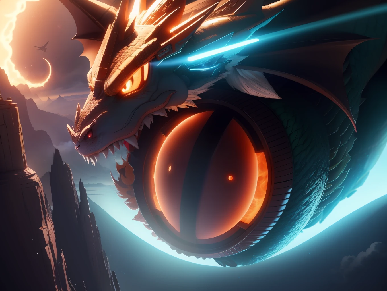 extremely detailed CG unity 8k wallpaper, beautiful dragon ball