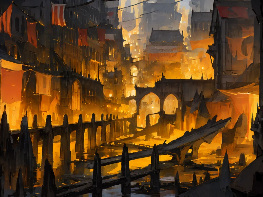 image of boston under american night light