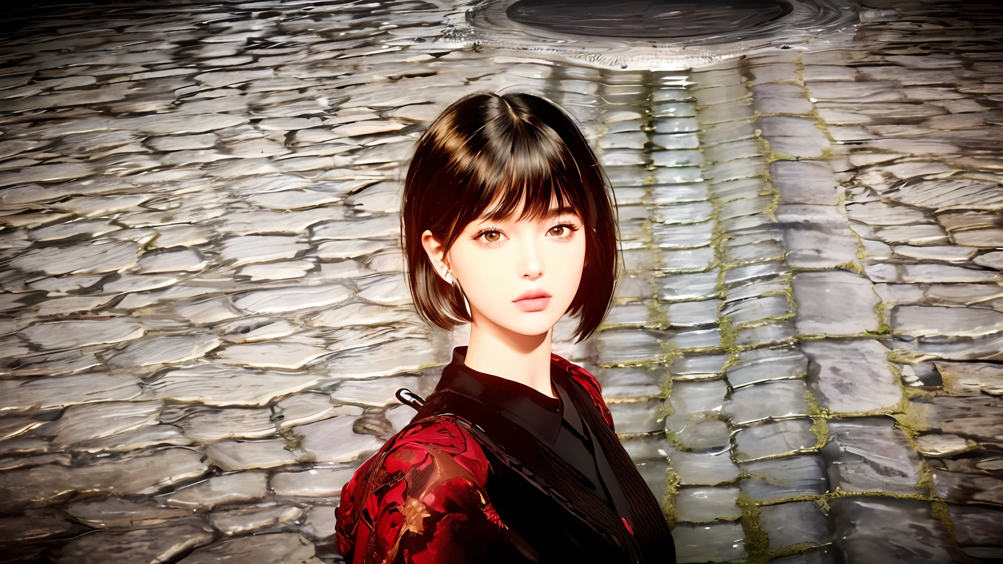 (masterpiece:1.3), (8k, photorealistic, RAW photo, best quality: 1.4), (1girl), beautiful face, (realistic face), (black hair, short hair:1.3), beautiful hairstyle, realistic eyes, beautiful detailed eyes, (realistic skin), beautiful skin, (sweater), absurdres, attractive, ultra high res, ultra realistic, highly detailed, golden ratio