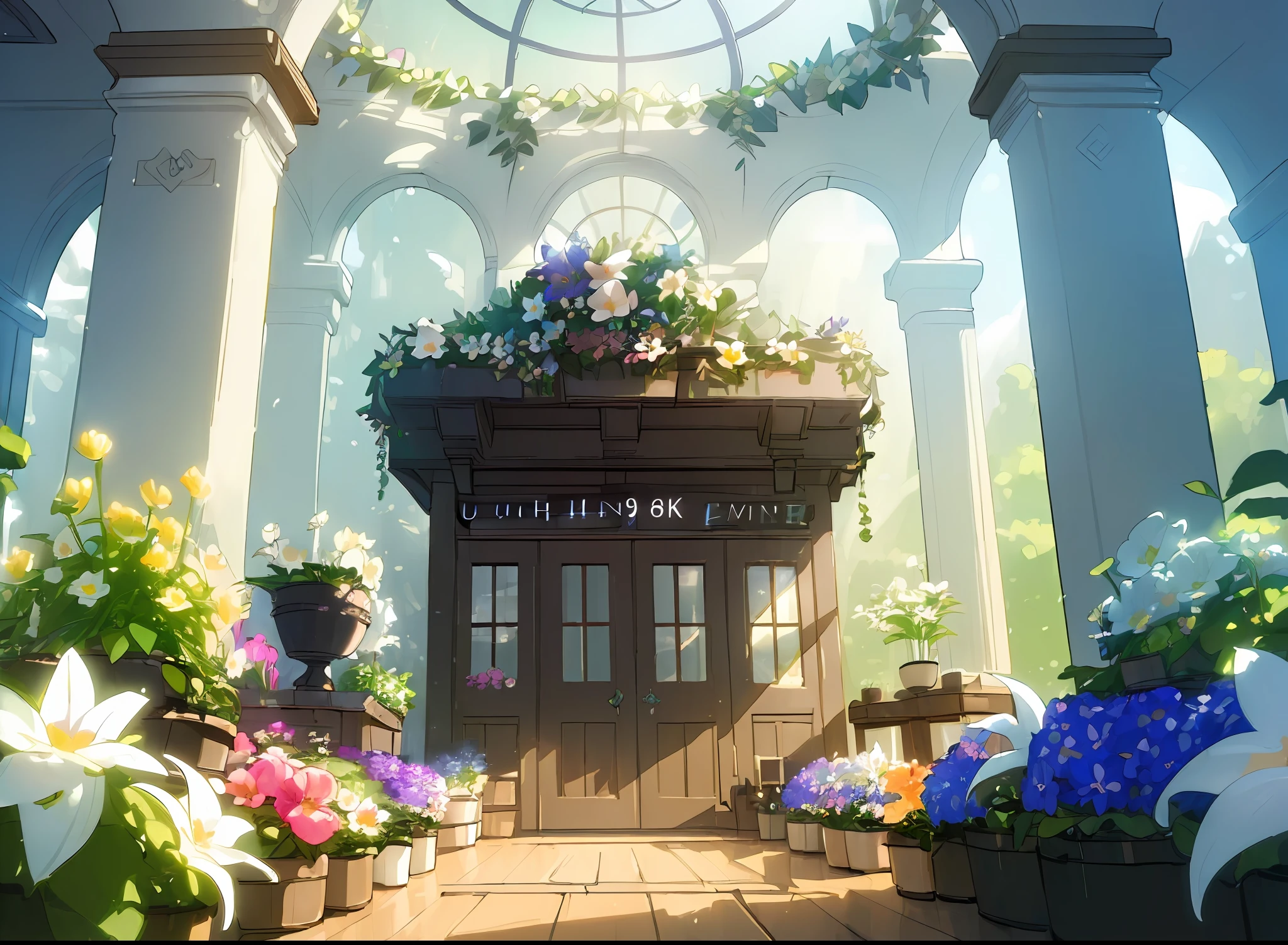 (((Masterpiece))), best quality, ultra-detailed CG unity 8k wallpaper fantasy flower shop