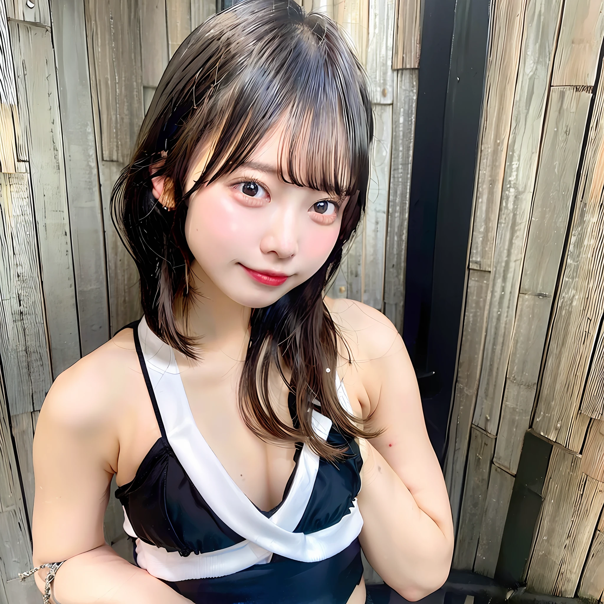 babe japanese short cut bikini black girl blonde