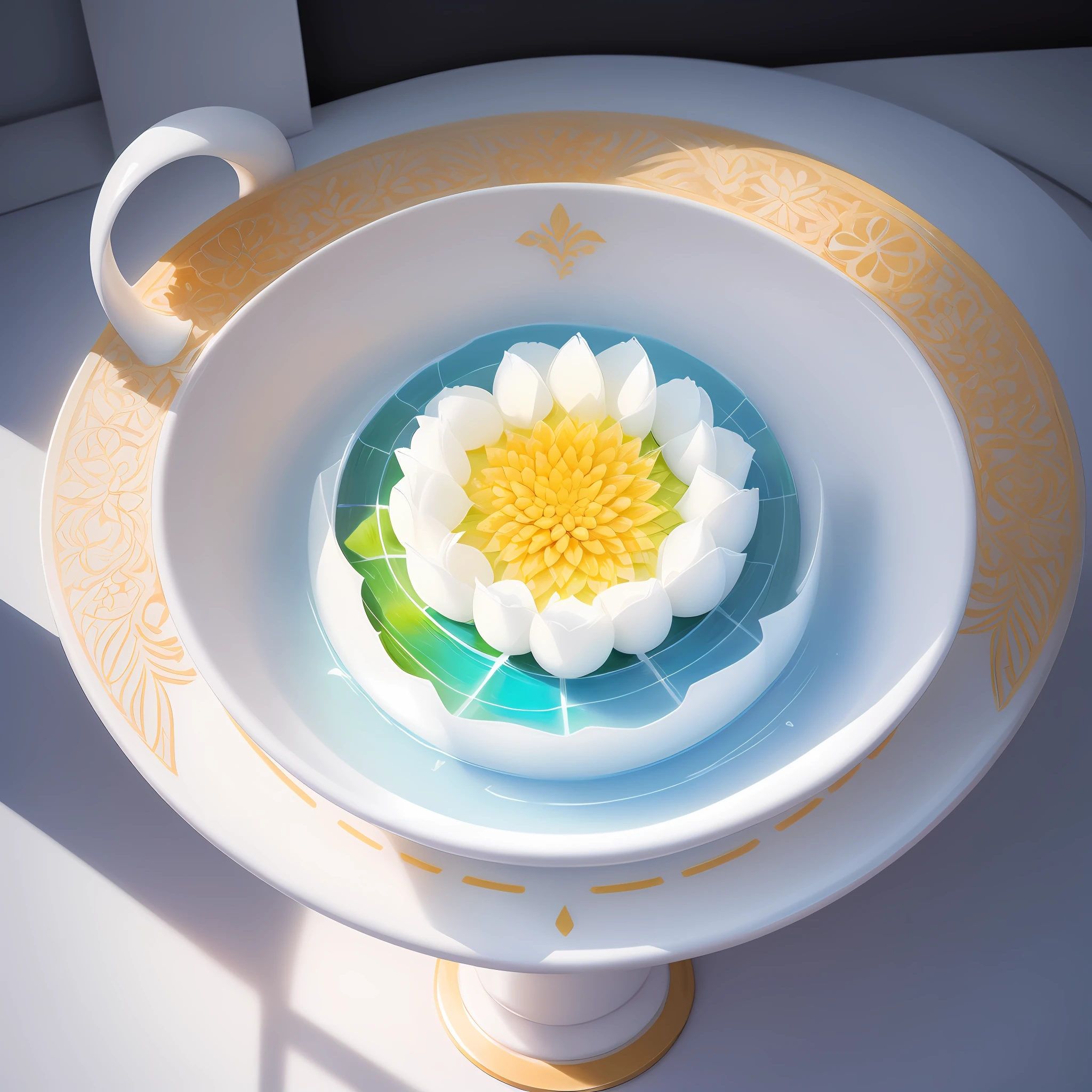 top view,top light,high exposure,different shapes of items like  herbs and flowers,food and nature,fountains ,fruits,wonderful items art,simple,style water painting acrylic, detailed style,vibrant gradient colors,masterpiece,white background,beautiful
