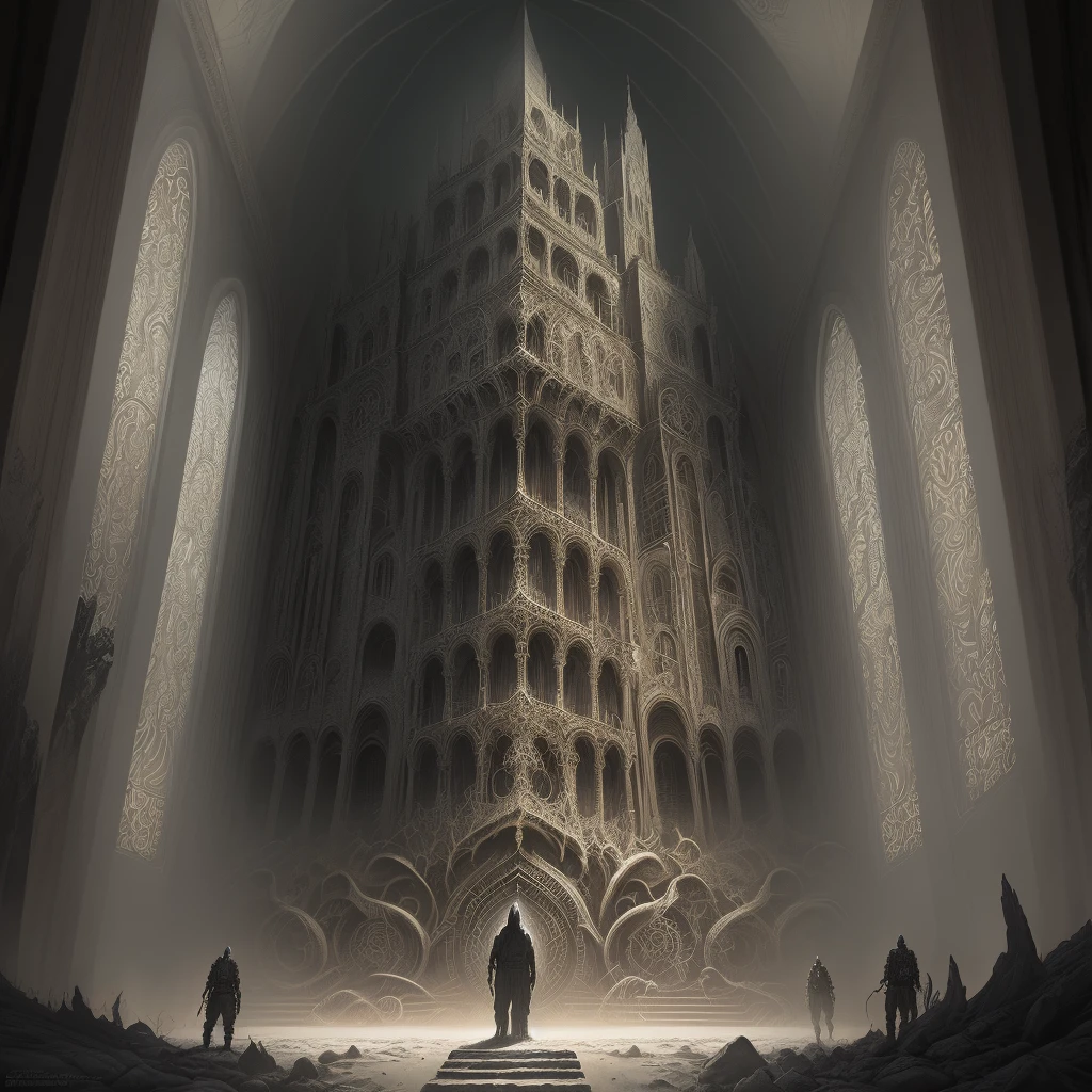 intricately detailed horror dimension, Dan Seagrave & Giger & Derek Riggs Inspired HDR 256k ULTRA HD horror painting style legendary masterpiece 8 --size 1:1