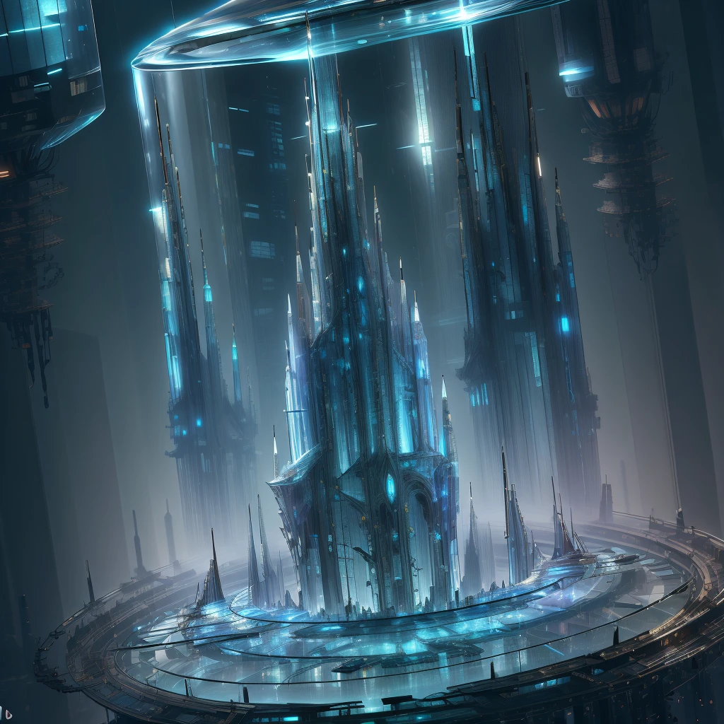 glasstech ,   scifi , tower,