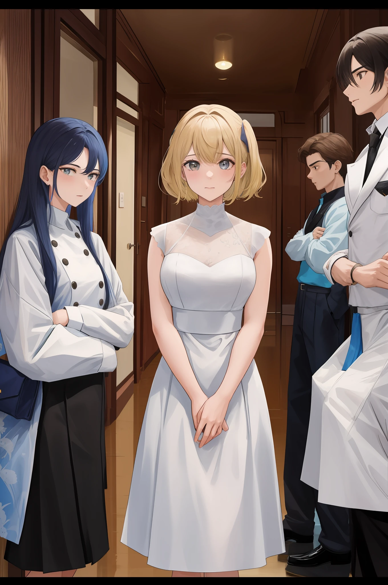 Four people, two men and two women