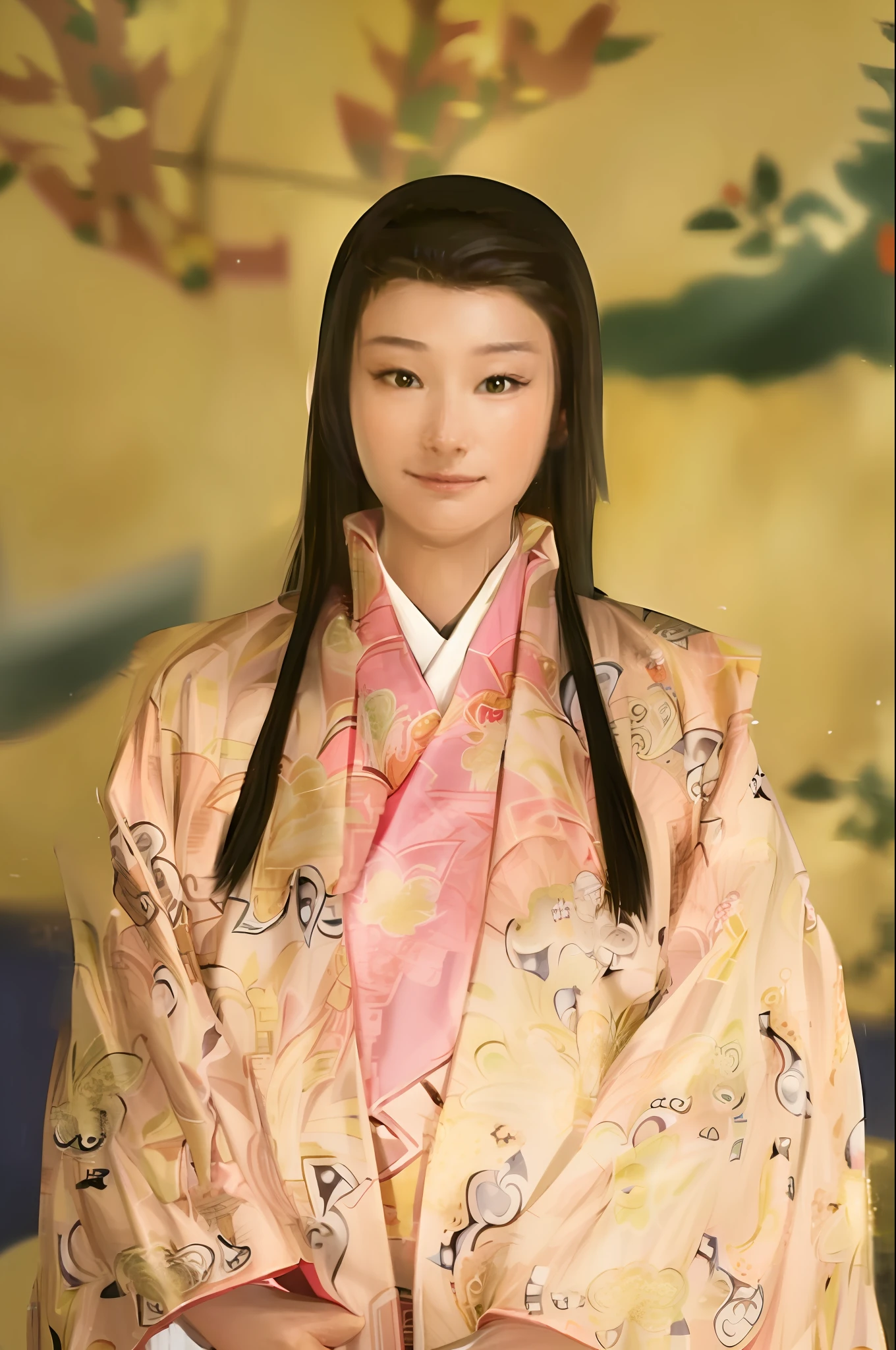 (masterpiece), ultra-detailed, extremely detailed CG unity 8k wallpaper, best illumination, best shadow, floating, high resolution, dynamic angle, dynamic pose, (1girl), black hair, bushy eyebrows, armor, white cape, katana, cherry blossoms, mist, (samurai spirit: 1.2), (traditional Japanese elements: 1.2).