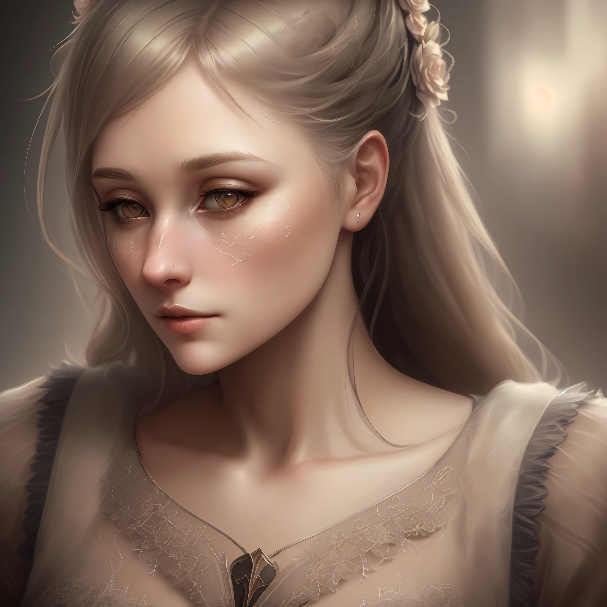 a woman, (wonderful:1.1), epic realistic, faded neutral colors, (hdr:1.4), (soft colors:1.4), (intricate), (artstation:1.2), dramatic and intricate details, (technicolor:0.9 ), detailed, [[rutkowski]], complex, cinematic, detailed VectorStyle
