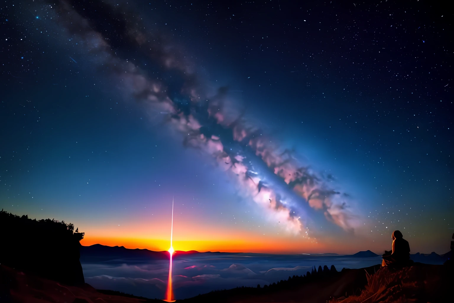 the moment of creation of the universe,-