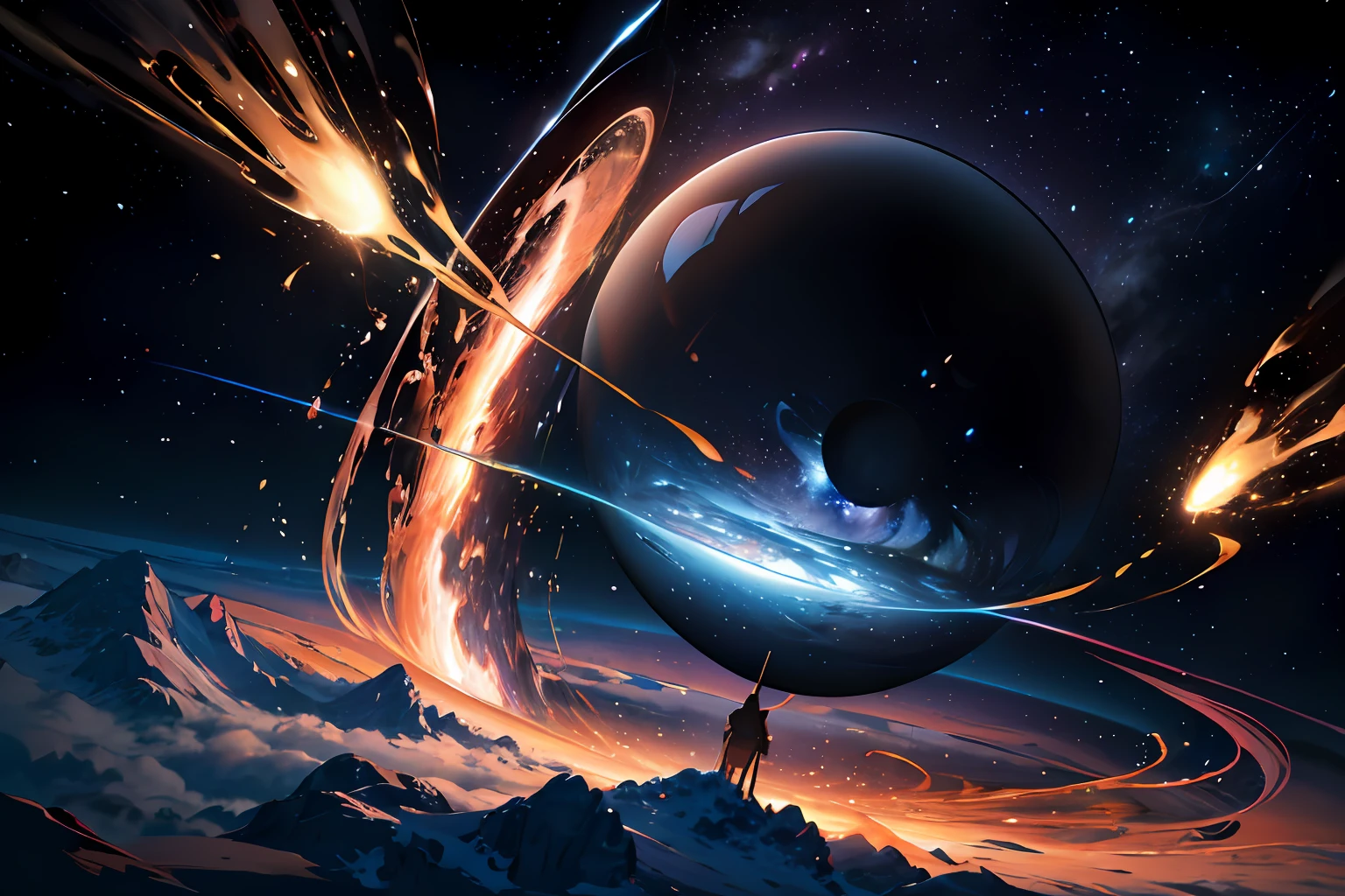 the moment of creation of the universe,8k,hyper realistic,-