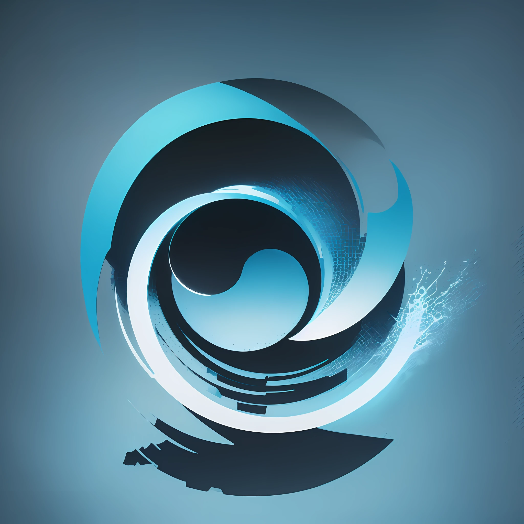 ((high quality symbol and logo, with excellent negative space and avatar design)), using AI to draw amazing graphic image related to techno music party, summer colors. -- v 6
