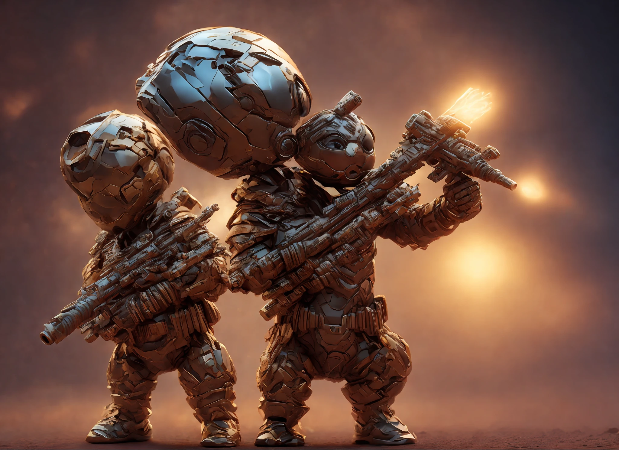 dog with weapons in hand, fantasy, dreamlike, surrealism, super cute, trending on artstation, best quality, 4k, 8k, ultra highres, photograph, sharp focus, intricate texture,