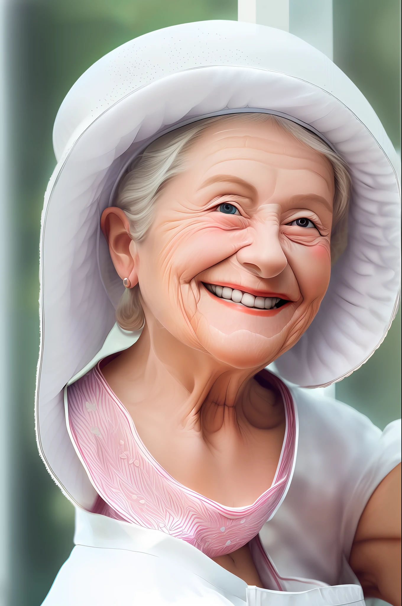 ((best quality)), (detailed), (high resolution and sharpness:1.4), (cute granny smiling in white cook outfit and hat:1.8), (latin woman face:1.5), , (close-up: 1.4), (centered:1.5), (against dark background:1.3), (looking into camera lens:1.4), (bright eyes:1.3), (window lighting:1.4), (perfect studio lighting:1 ,3), parted lips, (sharp focus:1.4), (high resolution photography:1.2), ultra detailed, highly detailed, (high definition:1.2), (perfect composition:1.2), intricate, (cute and beautiful: 1.3), award-winning photography, professional color grading, octane, unrealistic, vibrant colors, (pixar style: 1.5)