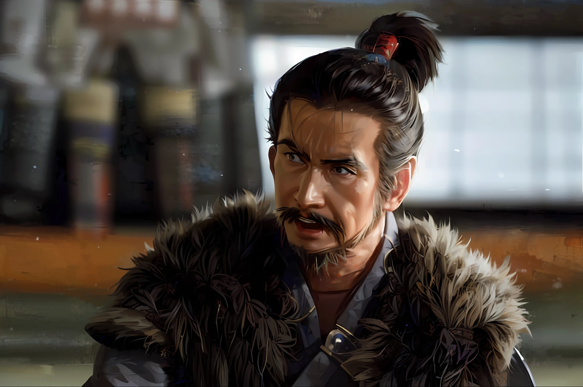 (masterpiece), (best quality), (extremely detailed), (ultra-detailed), (dynamic pose), (warrior) "Masayuki Sanada", "Sengoku Busho", "Great General", "Chisho".