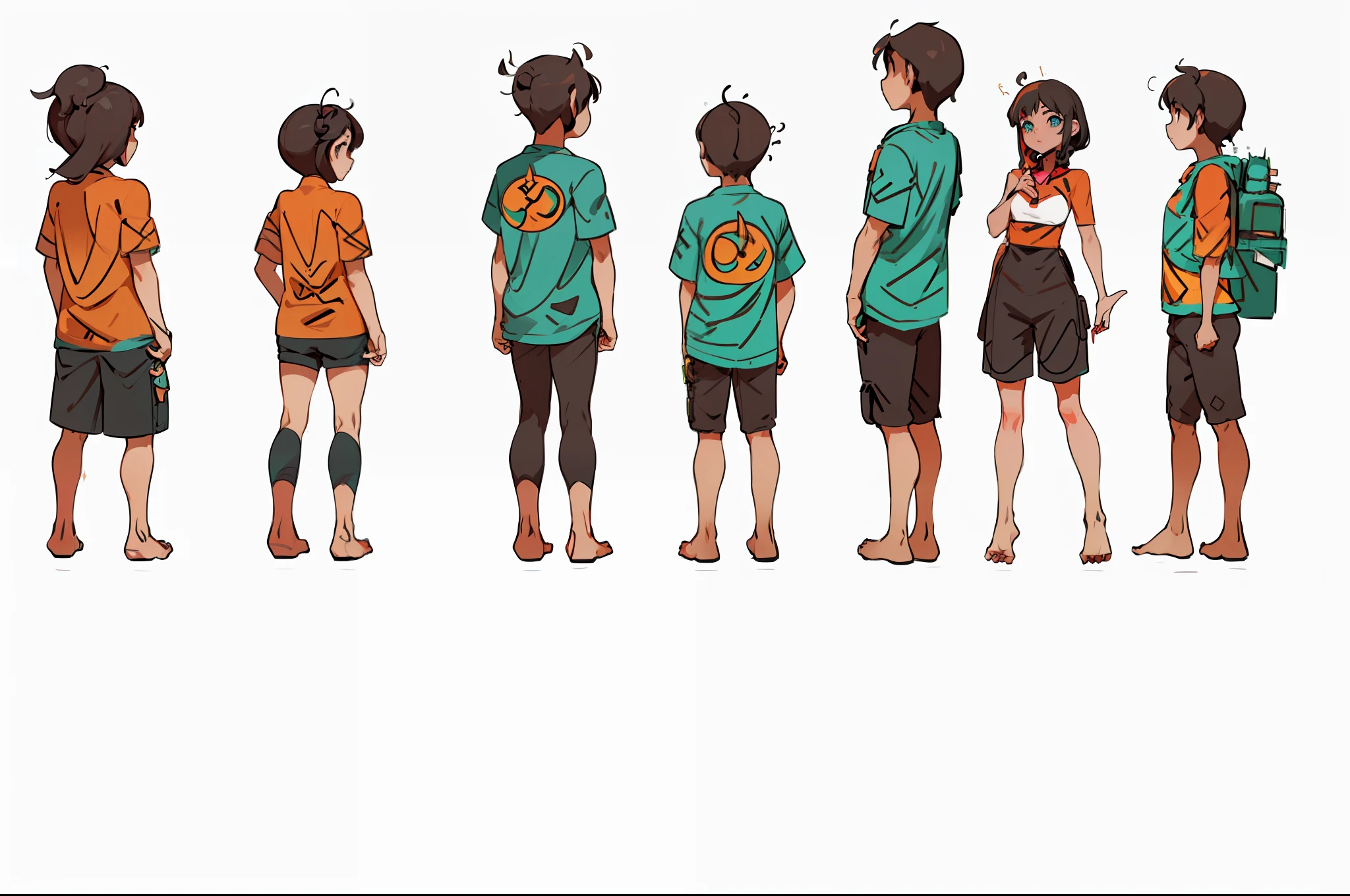 (Crowd queue, arafed: 1.3), (full body flip, camera flip, game protagonist design: 1.2, button switch: 0.8), (full body character concept, full body character design: 1.3, character outline art: 0.8), (( Boy: 0.7) | (Girl: 0.8)), (Official Concept Art: 1.2)