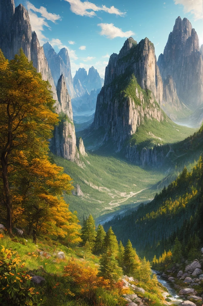 masterpiece, best quality, high quality,extremely detailed CG unity 8k wallpaper, An enchanting and dreamy scene of the three sisters mountains in canmorecreating a sense of mystique and enchantment, artstation, digital illustration, intricate, trending, pastel colors, oil paiting, award winning photography, Bokeh, Depth of Field, HDR, bloom, Chromatic Aberration ,Photorealistic,extremely detailed, trending on artstation, trending on CGsociety, Intricate, High Detail, dramatic, art by midjourney