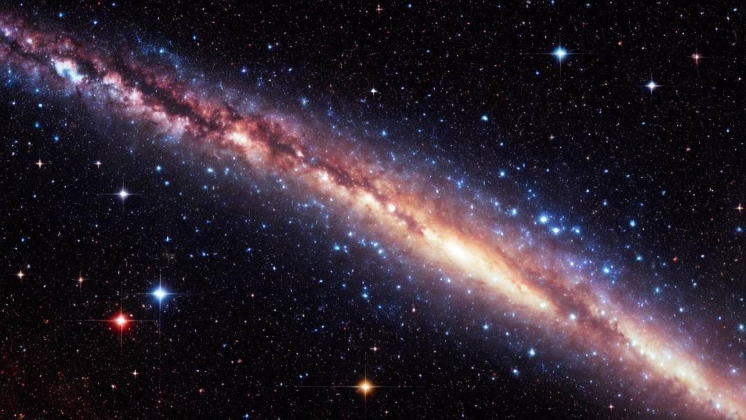 Universes with their stars and planets, an imposing spiral galaxy with undulating arms filled with stars and clouds of cosmic dust, a panoramic view that reveals the immensity of the cosmos, stars in different stages of life, from young and blue to old and red, a bright star cluster in the center, radiating cosmic energy, Sculpture, metallic material, with intricate details that capture the texture and brightness of stars,
