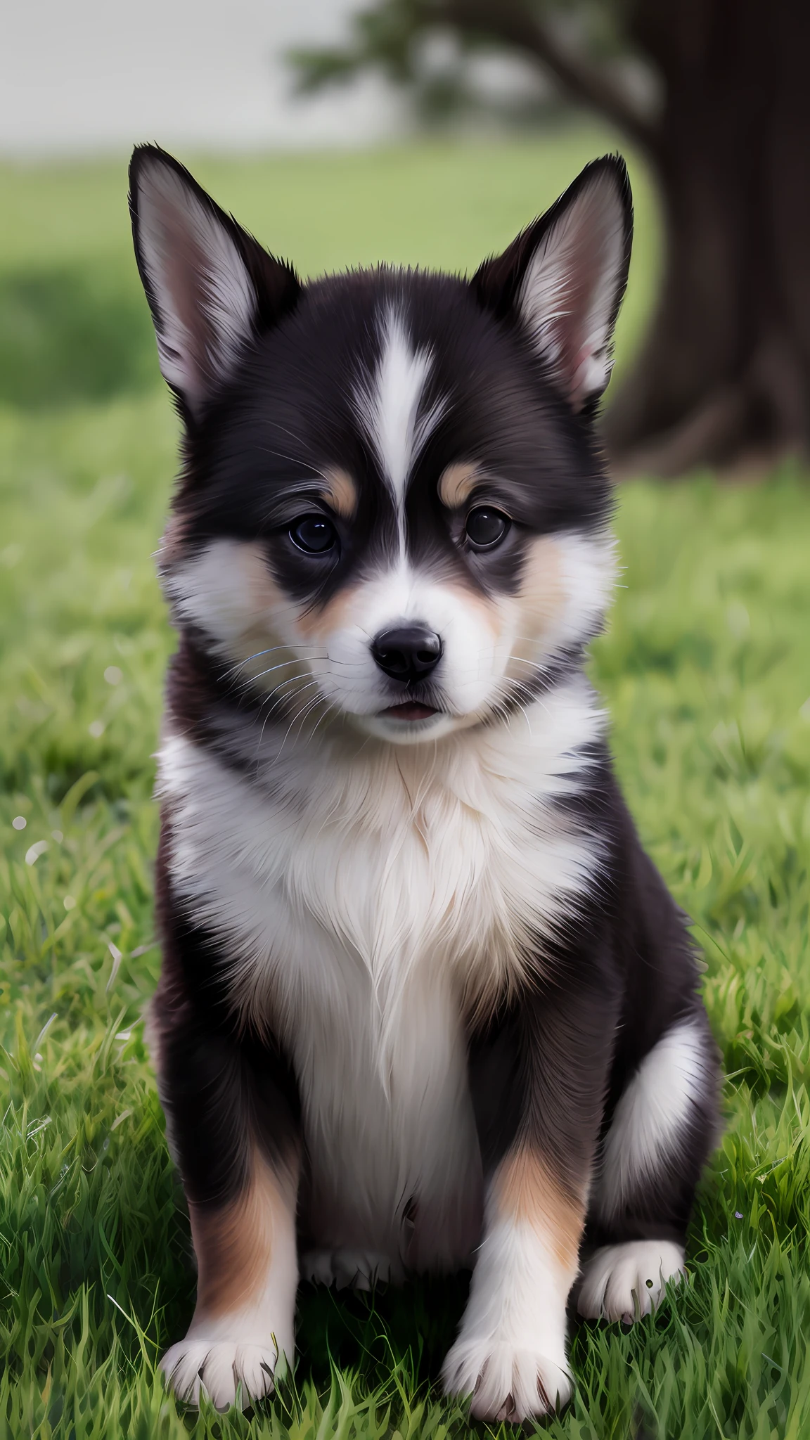 Puppy, happy on the garden lawn, photorealistic, photo, masterpiece, realistic, realism, photorealism, high contrast, photorealistic digital art trending on Artstation 8k HD high definition detailed realistic, detailed, best quality, super high resolution resolution, (photorealism: 1.4), high resolution, detailed, raw photo, sharp, by lee jeffries nikon d850 film photography 4 kodak portra 400 camera f1.6 lens artstation cinestill 800 rich colors realistic textures ultra realistic dramatic lighting Unreal Engine Trends, --v6