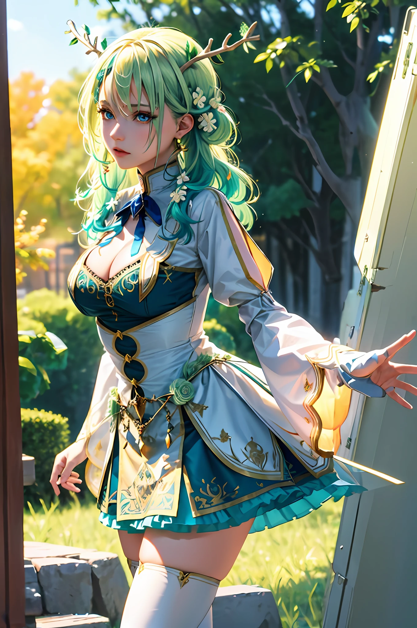 extremely detailed CG unity 8k wallpaper, masterpiece, best quality, ultra-detailed),(best illumination, best shadow, floating, high resolution), (1girl), (long silver hair:1.2), (blue eyes), (black dress), (sharp gaze), (dark background), (fog), (dramatic pose), (dynamic shot), (stormy skies)