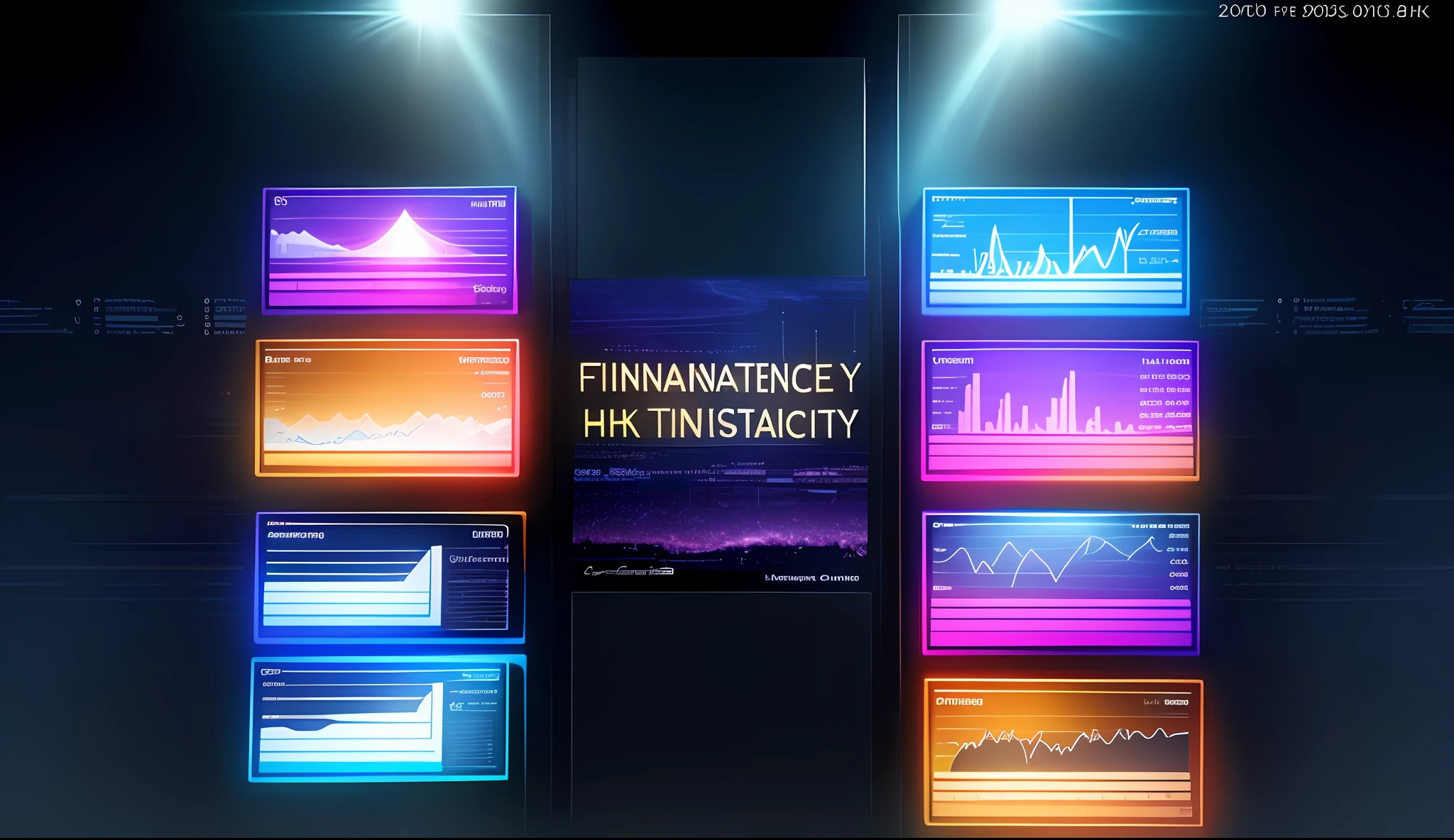 Financial Technology Poster Celebration Party Anniversary 8k hd