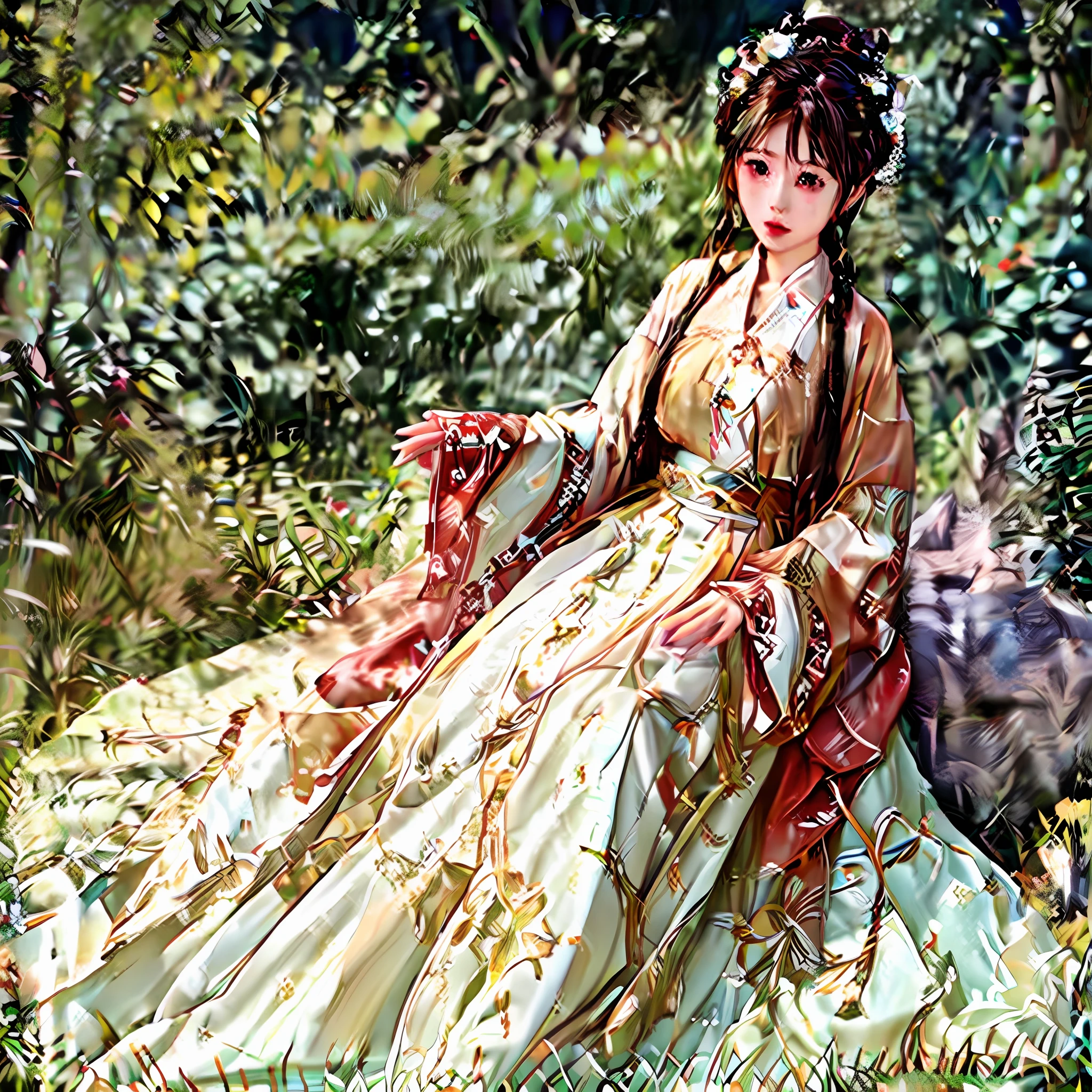 (1 female), detailed face, best quality, artwork, glowing skin, detailed eyes, perfect body.