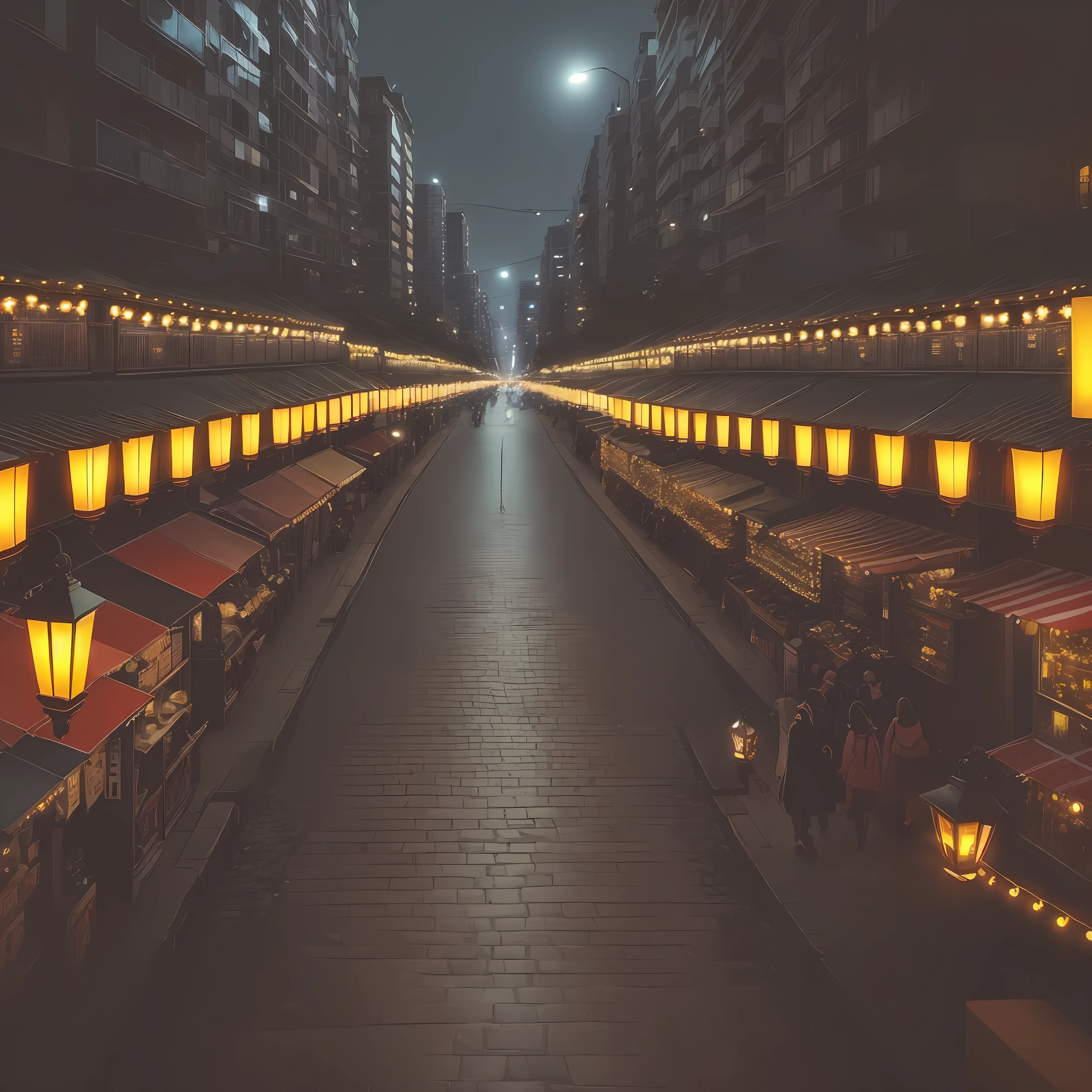 ((night city)), street lighting, many lighted lamps, illuminated city, [ (Walking along the path, a lot of life, a lot of activity, a lot of joy, a lot of illuminated buildings, a lot of lights in the city, a lot of shops, a lot of people walking around ): :0.75], [(city of São Paulo), (bright:1.3)]