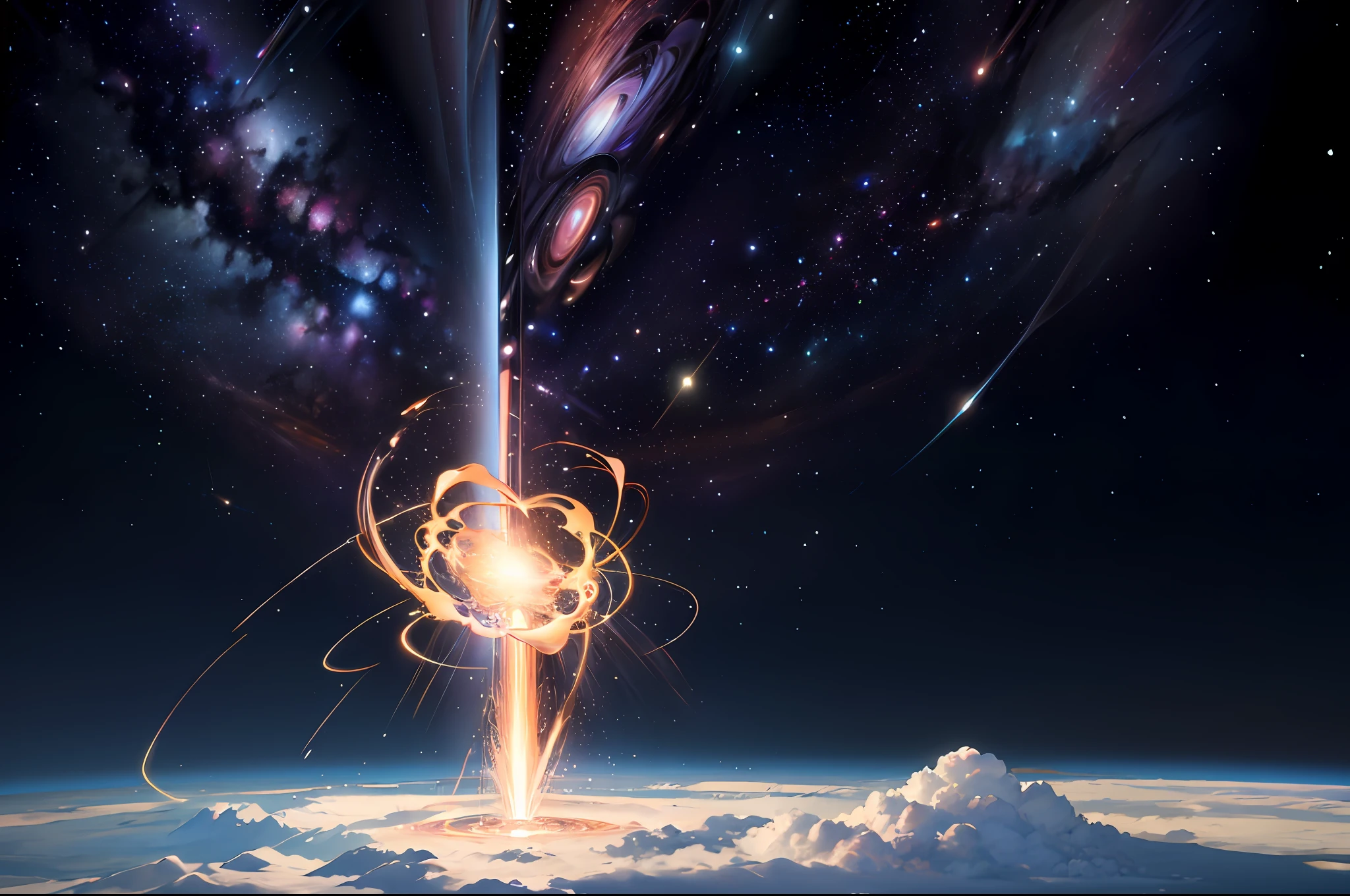 the moment of creation of the universe,8k,hyper realistic,-