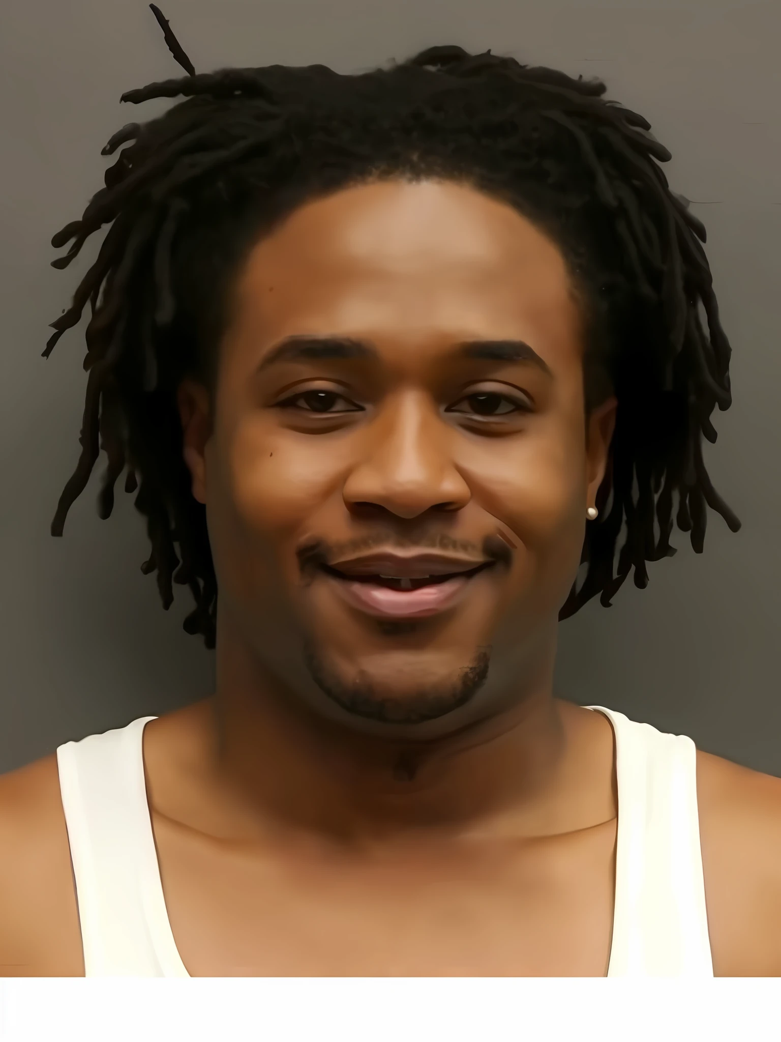 arafed man with dreadlocks and a white T-shirt, Orlando Brown, actor