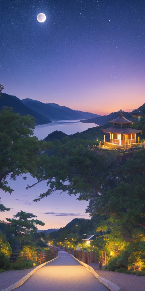 architecture,aurora,balcony,beach,bridge,building,bush,castle,chimney,christmas_tree,city,city_lights,cityscape,cliff,cloud,cloudy_sky,constellation,crescent_moon,dusk,earth_(planet),east_asian_architecture,evening,fence,field,fireflies,fireworks,flower_field,forest,fountain,full_moon,galaxy,gate,gradient_sky,grass,hill,horizon,house,island,lake,lamppost,landscape,lantern,light_particles,lights,milky_way,moon,moonlight,mountain,mountainous_horizon,nature,night,night_sky,no_humans,ocean,onsen,outdoors,overgrown,park,path,pavement,pine_tree,planet,plant,power_lines,purple_sky,railing,reflection,river,road,rock,scenery,shooting_star,shore,sky,skyline,skyscraper,space,star_(sky),starry_sky,starry_sky_print,sunrise,sunset,tanabata,tanzaku,telescope,tower,town,tree,tree_stump,twilight,utility_pole,water,waterfall,window,wooden_fence