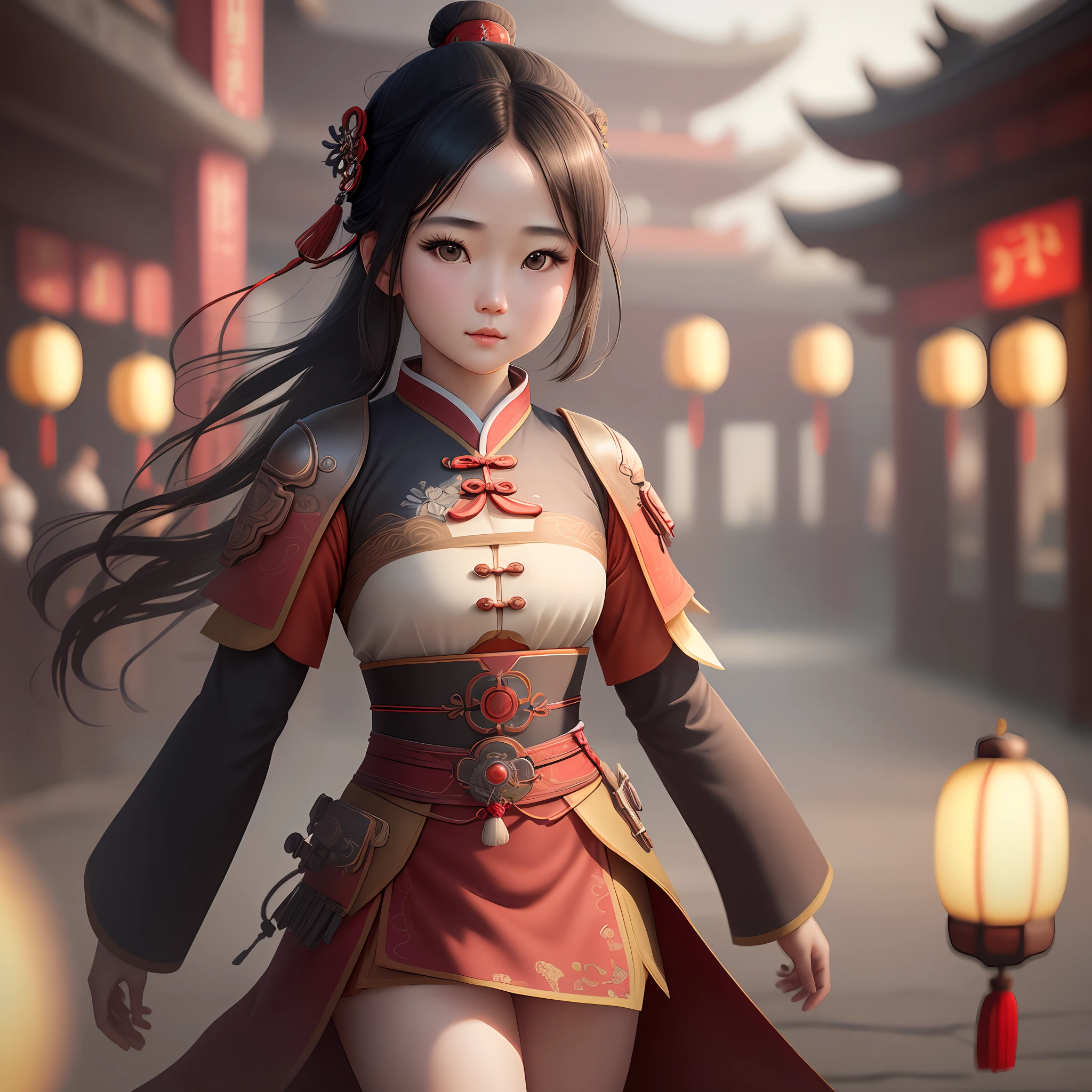 {high quality}, octane render, Ultra HD, depth of field, epic, cinematic, ancient China, 1girl, cute face, solo, feiyufu,