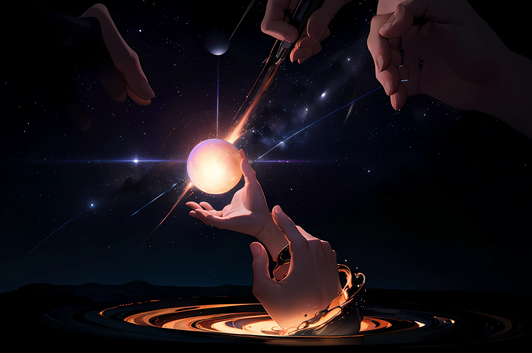 the moment of creation of the universe,8k,hyper realistic,-