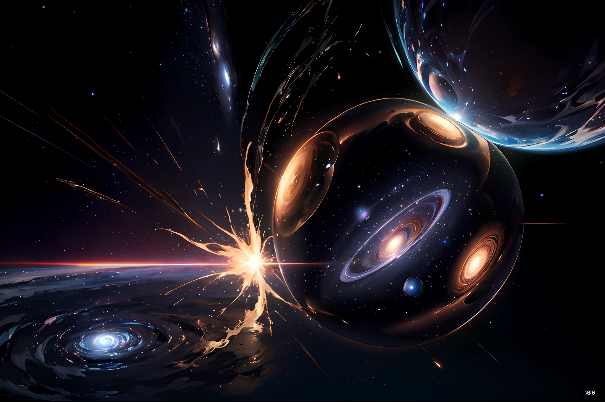 the moment of creation of the universe,8k,hyper realistic,-