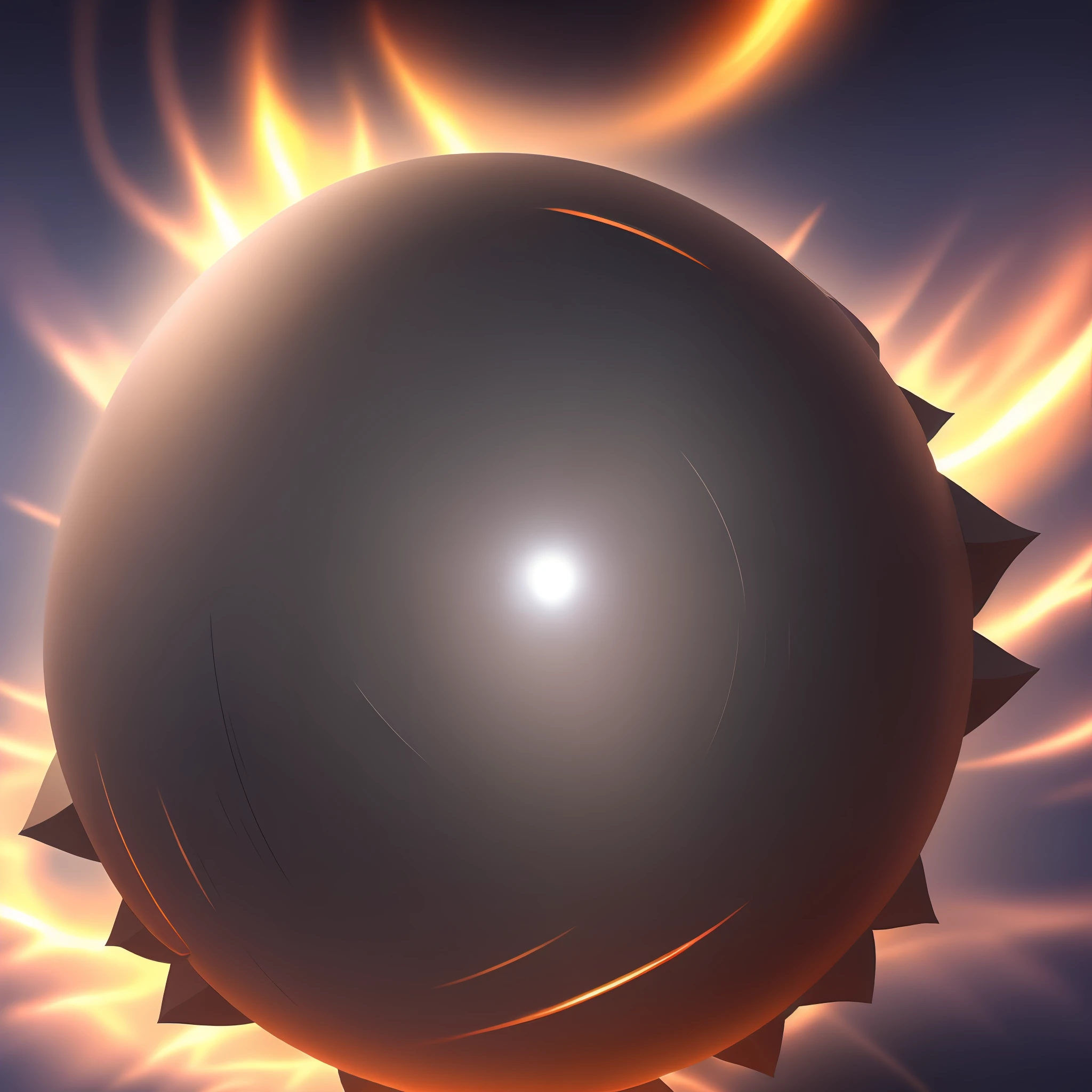 a ball of dark, shadowy energy.
