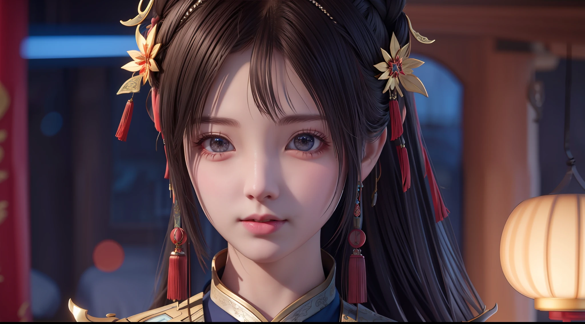 {high quality}, octane render, Ultra HD, depth of field, epic, cinematic, ancient China, 1girl, cute face, solo,