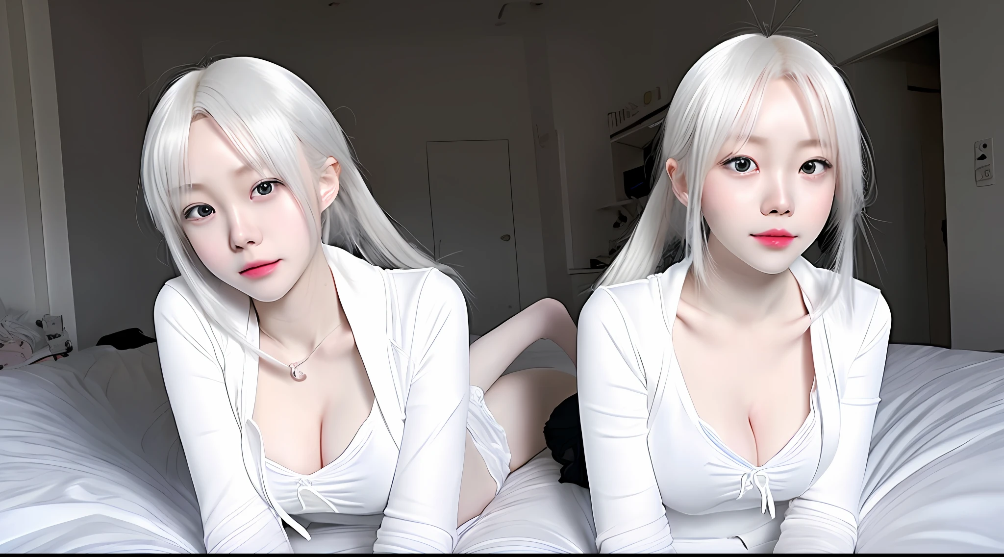 Hyperrealism photorealism anime girl lying on a bed with her legs crossed, seductive anime girl, white haired deity, best anime girl, beautiful and seductive anime , anime barbie in white stockings, perfect white haired girl, crouching anime girl, cat girl white , 2b, 2b, pixiv 3dcg, ecchi anime style, beautiful anime girl squatting 2 anime girl lying on a bed with her legs crossed, a shitao cartoon, pixiv, concept art, seductive anime girl, white haired deity, best girl anime, beautiful and seductive anime teenime barbie in white stockings, perfect white haired girl, anime girl is crouching, white cat girl, 2b, 2b (masterpiece), (best quality), (masterpiece), (best quality ), (masterpiece), (best quality), @DiffuseDrawBeauty (masterpiece), (best quality), (masterpiece), (best quality), (Kpop idol), 8k, raw photo, (masterpiece) , (best quality), high resolution, (realistic, photorealistic: 1.4) 24 year old big eyed beautiful asian girl, full body, beautiful detailed eyes and detailed face, 1 asian girl, color hoodie zipper, jeans, put on the Nike logo on clothes, short hair, winking, in an urban alley, 2020s \(style\), (8k, masterpiece: 1.1), (realistic, photo-realistic: 1.1), ultra-detailed features and clear (8k, masterpiece: 1.1), (realistic, photo-realistic: 1.1), ultra-detailed and clear features (8k, masterpiece: 1.1), (realistic, photo-realistic: 1.1), ultra-detailed, clear features, ( 8k, Masterpiece: 1.1), (Realistic, Photorealistic: 1.1), Ultra Detailed, Clear Features, (8k, Masterpiece: 1.1), (Realistic, Photorealistic: 1.1), Ultra Detailed, Clear Features
