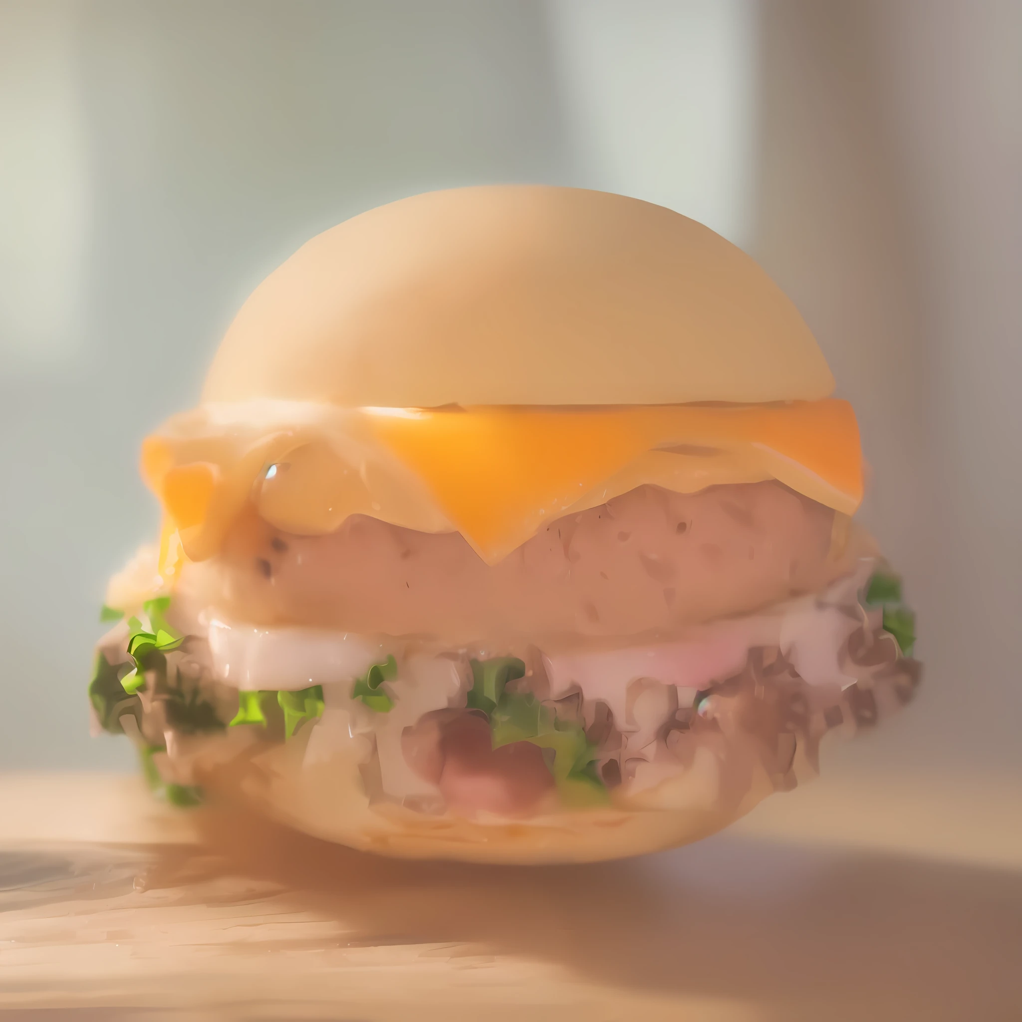 ((best quality)) (detailed)(juicy cheeseburger, vibrant and appetizing colors, mouth-watering details: 1.8) against dark background, professional color grading, centered, window lighting, sharp focus, advertising, octane, unreal, high resolution food photography, masterpiece, ultra detailed, highly detailed, high definition, perfect composition, intricate, cute and beautiful, award winning photography, sharp details, high resolution, all in pixar style, (high resolution and sharp :1.4)