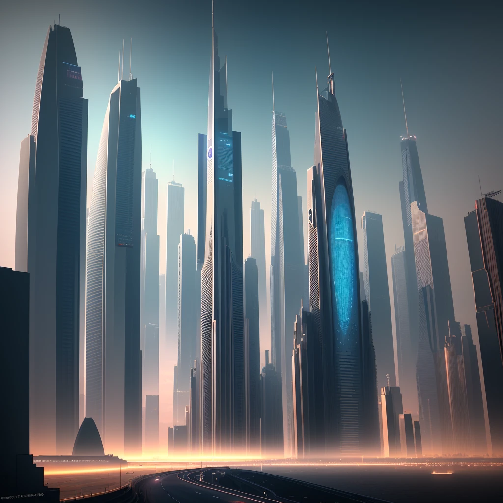 surrealism, conceptual art, hyperrealism, cinematic lighting, cinematic lighting, abstractionism, UHD, masterpiece, high details, award winning, best quality, high-resolution images of future cities, City skyline view with lake and park, illustration by Chasbiao, shutterstock, Art Nouveau, Dubai. The ultra-wide vision of the urban landscape, the sci-fi architecture that breaks through the imagination, all buildings have a sense of science and technology, full of science and technology. Sci-fi blockbuster déjà vu. There is a planet floating in the sky, ((flying cars flying between the buildings)). Architecture combined with light. Neon architecture. Beautiful city of the future, beautiful cityscape, science and technology city background, hou porcelain, there is a city in the background. Inspired by Makoto Shinkai's sought-after concept art and masterpieces on Pixiv, ultra-high resolution (authenticity: 1.4), ultra-high-quality, extremely detailed CG Unity 8k wallpapers, aesthetics, award-winning photography, realism, high detail, detail enhancement, blur removal, intricacies, travel art. Punk, visually stunning. Beautiful futuristic city, beautiful city, Chinese dream land, pexels, blue hour photography, Chinese dreamland, spectacular clouds, fantasy clouds, dreamy lights