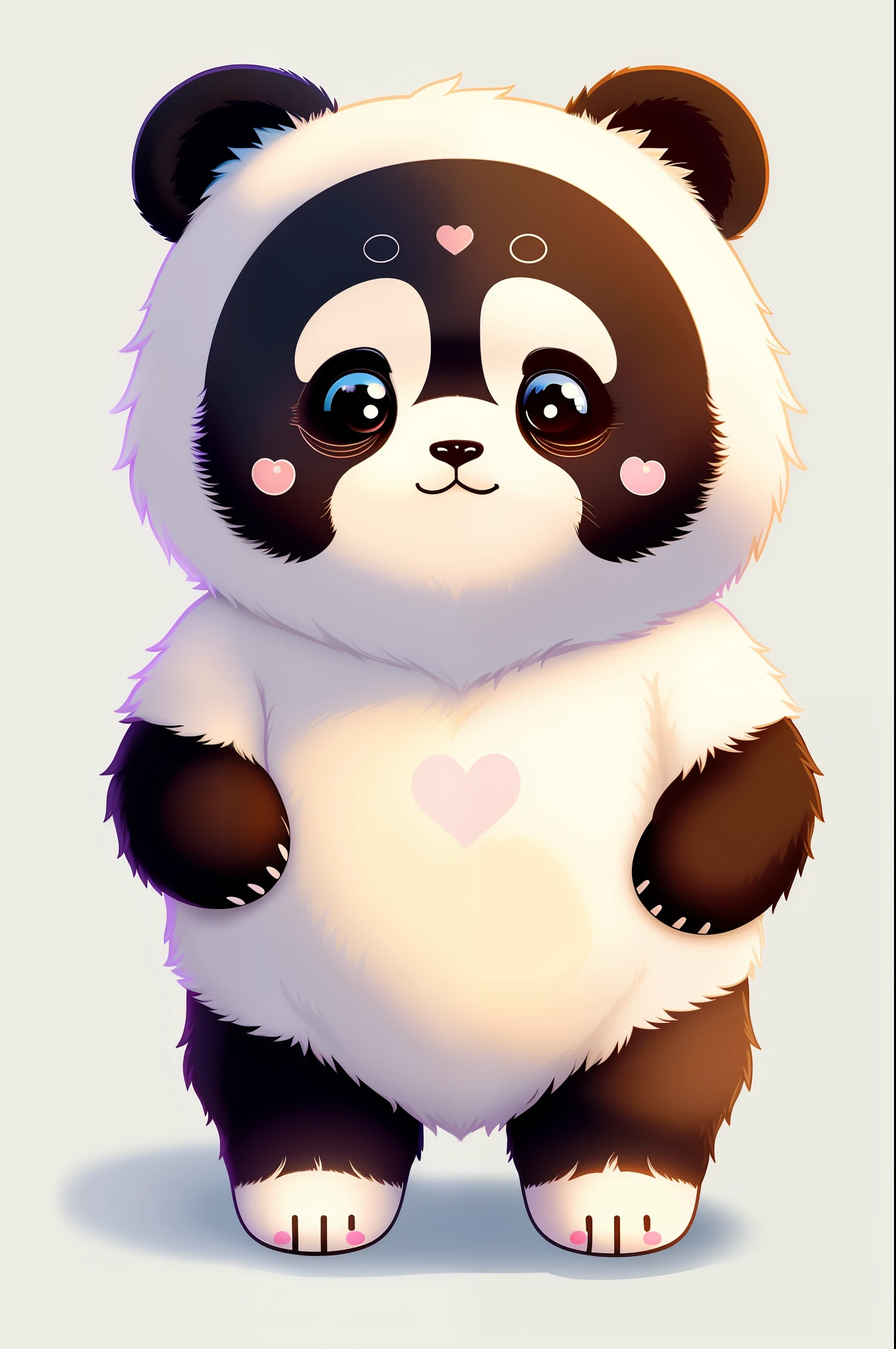 /imagine prompt:Panda, Sticker, Adorable, Pastel, Hand-Drawn, Contour, Vector, White Background, Detailed