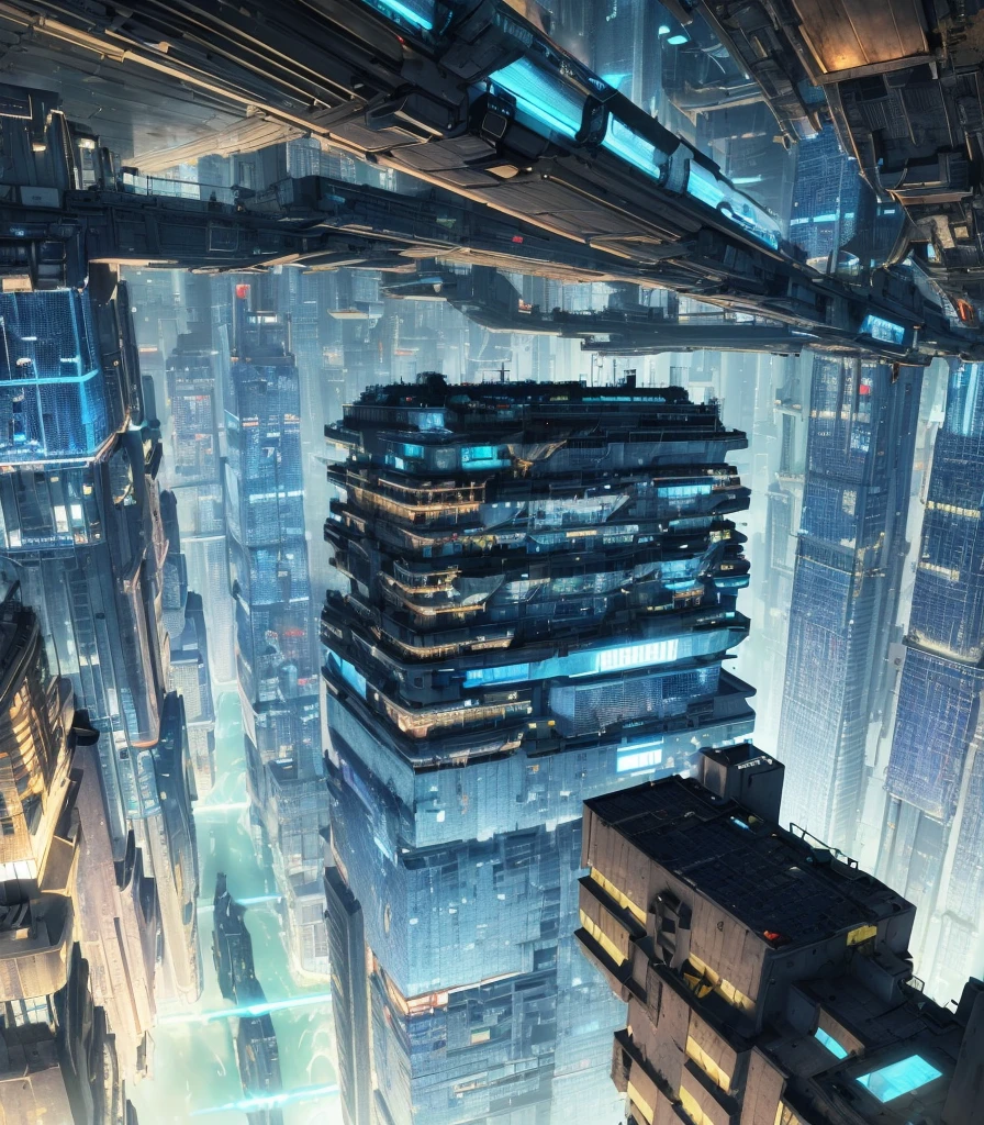 Future cityscapes, ((Cyborg)), (irregular architecture), machinery, (cyberpunk), (hovering trains), drones, realistic lighting, (abyss) masterpieces, high quality, beautiful graphics, high detail, (futuristic city), (intelligent), (humanized), (digital), (diverse) city, (looming flying saucers and spaceships in the sky)), vision (wide-angle lens), ultra-high resolution (realism: 1.4), ultra-high quality, extremely detailed CG Unity 8k wallpapers, aesthetics, award-winning photography, realism, high detail, detail enhancement, blur removal, intricacies, travel art. Visually stunning. Beautiful futuristic city, beautiful city, Chinese dream land, pexels, blue hour photography, Chinese dreamland, spectacular clouds, fantasy clouds,