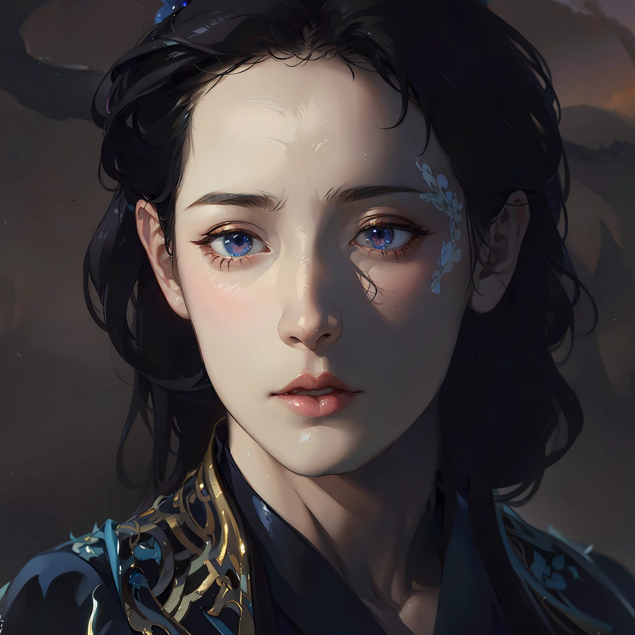 Oriental Beauty, (masterpiece), best quality, Anime, merge, colorful, vibrant colors, illustration, artstyle, fantasy, realistic, animation, (photo_\(medium\):1.0), by Antonio J. Manzanedo, by Jeremy Lipking, Lightning, in surreal landscape, smooth, sharp focus