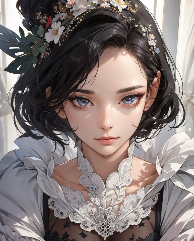 (extremely delicate and beautiful:1.2), 8k ,(masterpiece:1.0),(best_quality:1.0), 1girl, mature woman, complex details, enlarged textures, complex details, finely detailed eyes and detailed face, intricate details, (closed mouth), perfect eyes, equal eyes, perfect body, extremely detailed, extremely realistic 3d, sexy, black hair, ((Extremely Detailed Eyes))gro
