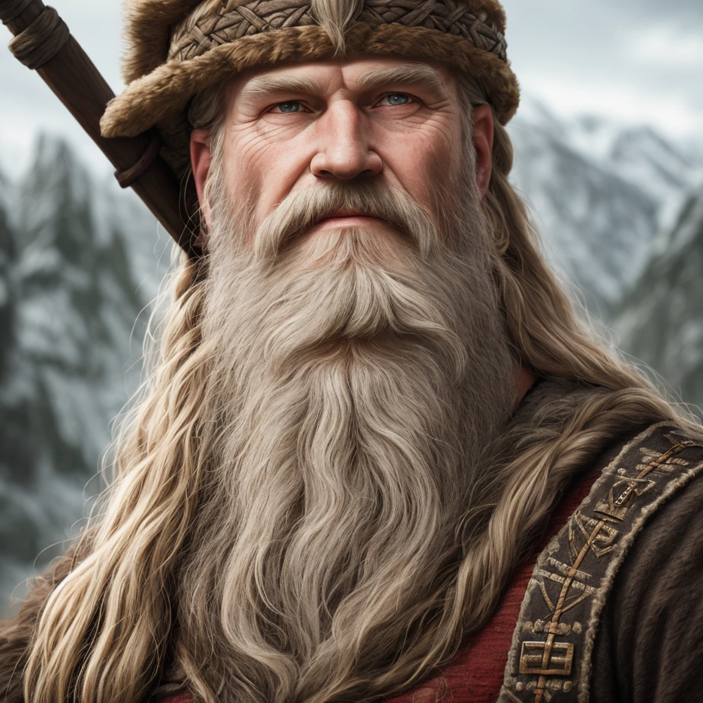 Superrealistic portrait of an old bearded Viking, 4k and 8k, realistic, Canon EOS 5D, on a medieval realistic background