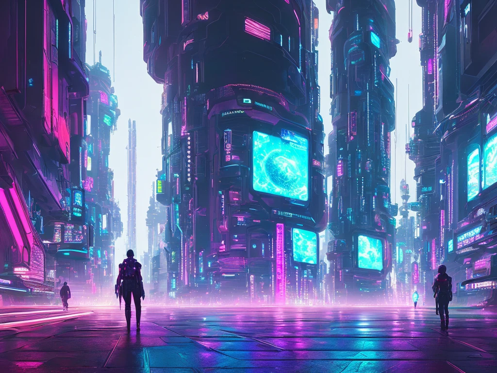 A masterpiece, of the best quality, (very detailed CG Unity 8k wallpaper), (best quality), (best shading), futuristic city, clouds, vegatation, futuristic city with neon lights and people walking on the street, in a futuristic cyberpunk city, busy cyberpunk metropolis, futuristic cyberpunk city, futuristic cyberpunk scenario, sci-fi digital art illustration, futuristic digital painting, arstation and beeple highly, cyberpunk dreamscape, cyberpunk art style, futuristic art style, futuristic cityscape, futuristic city street, retrofuturistic digital painting