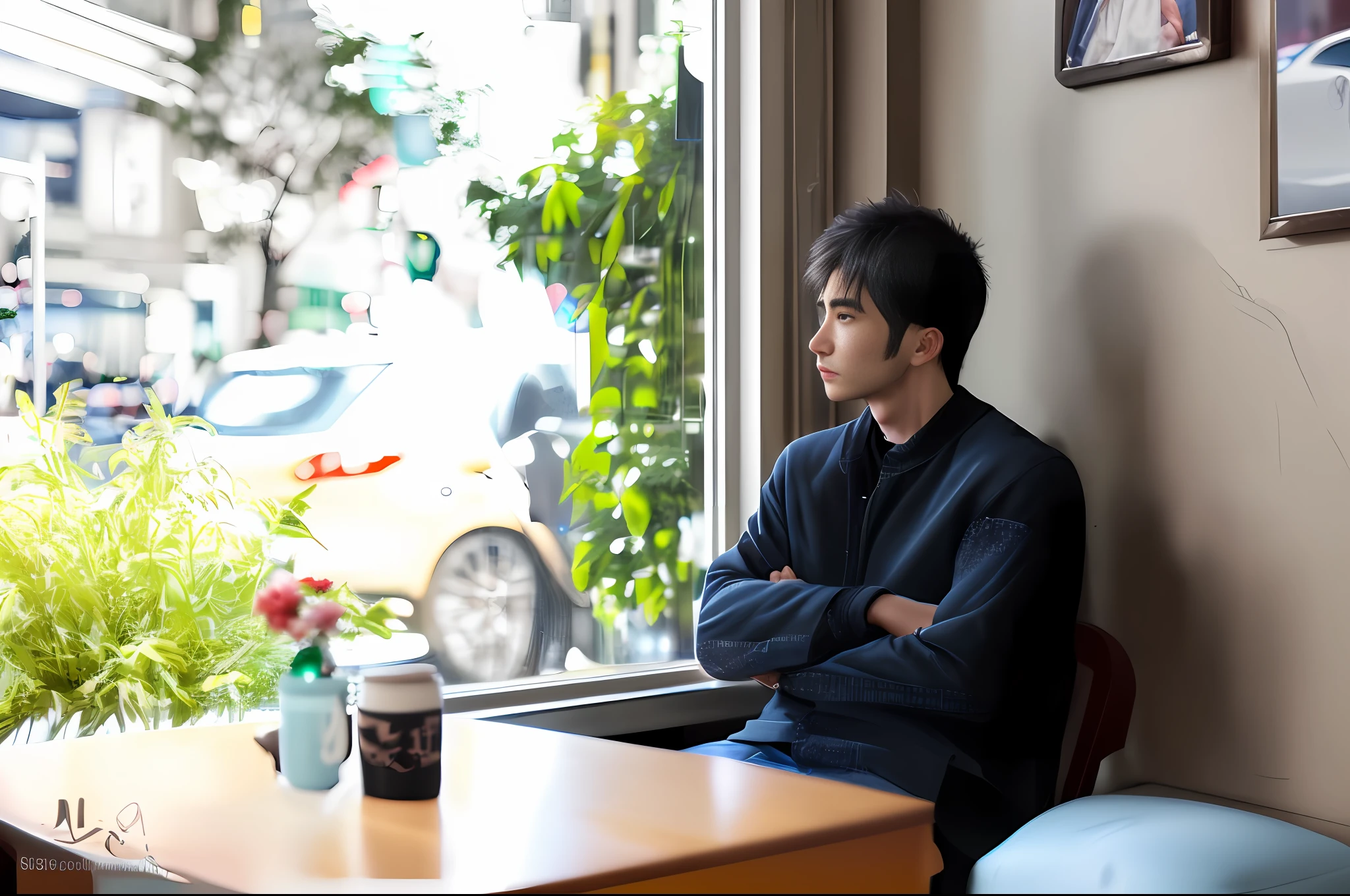 RAW photo, a portrait photo of 25 y.o man in casual clothes, night, city street, (high detailed skin:1.2), 8k uhd, dslr, soft lighting, high quality, film grain, Fujifilm XT3