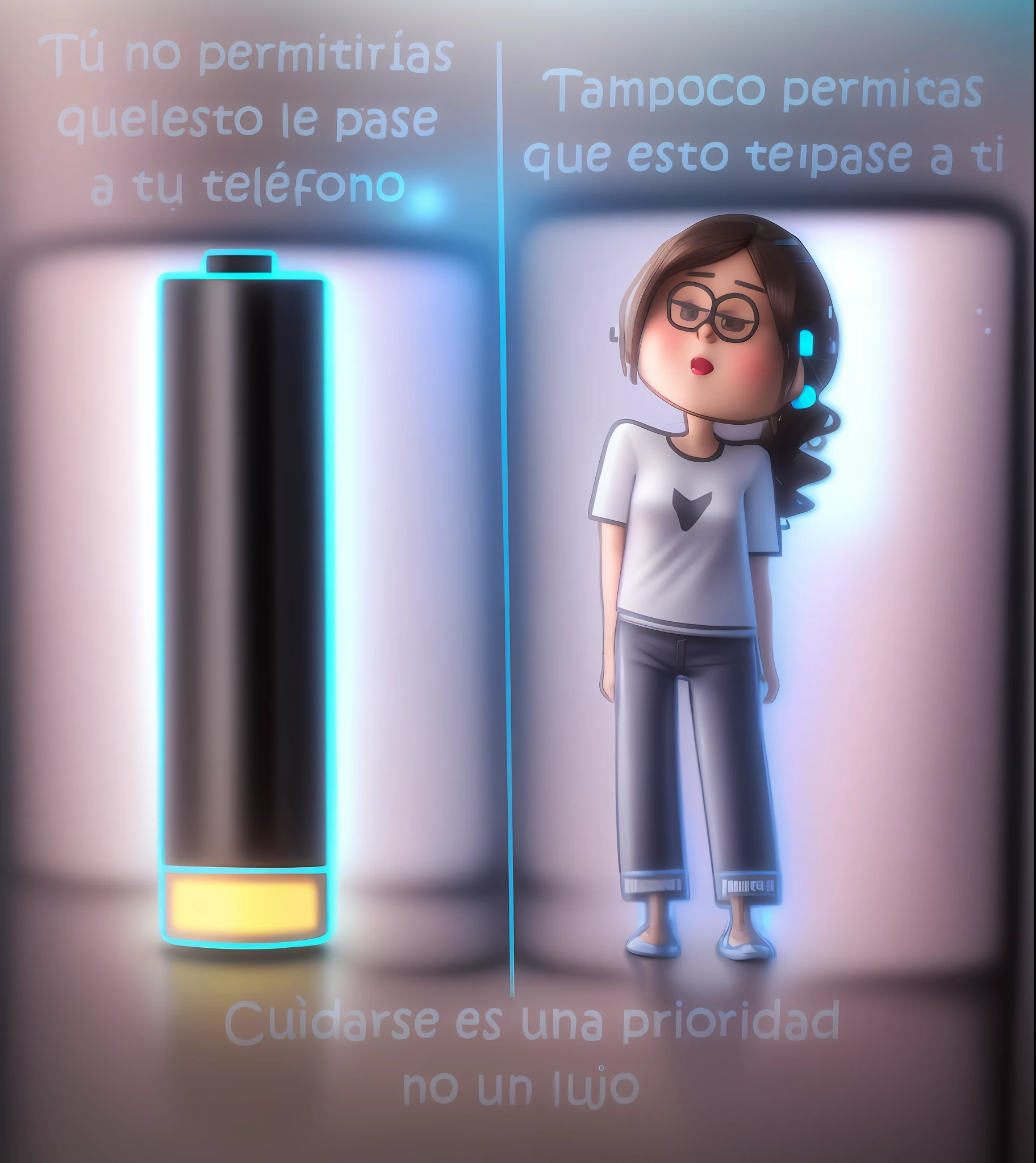 Real latina girl, 3d battery